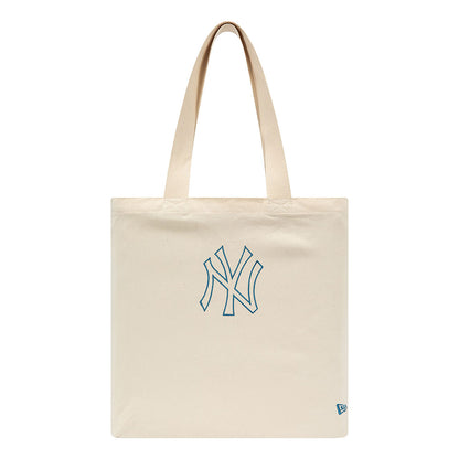 New Era - MLB Canvas Tote Bag - Stone/Blue