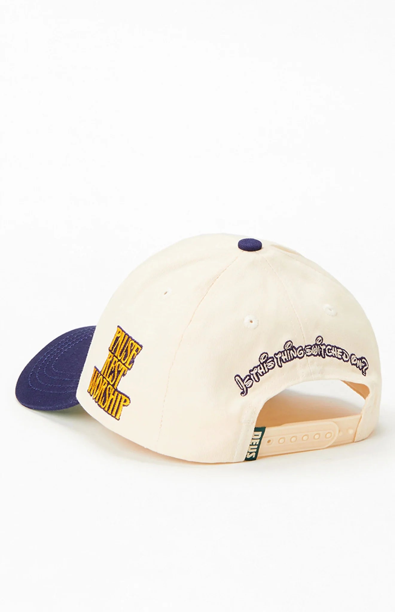 DEUS - NILSSON Baseball Cap - Off White/Navy - Headz Up 