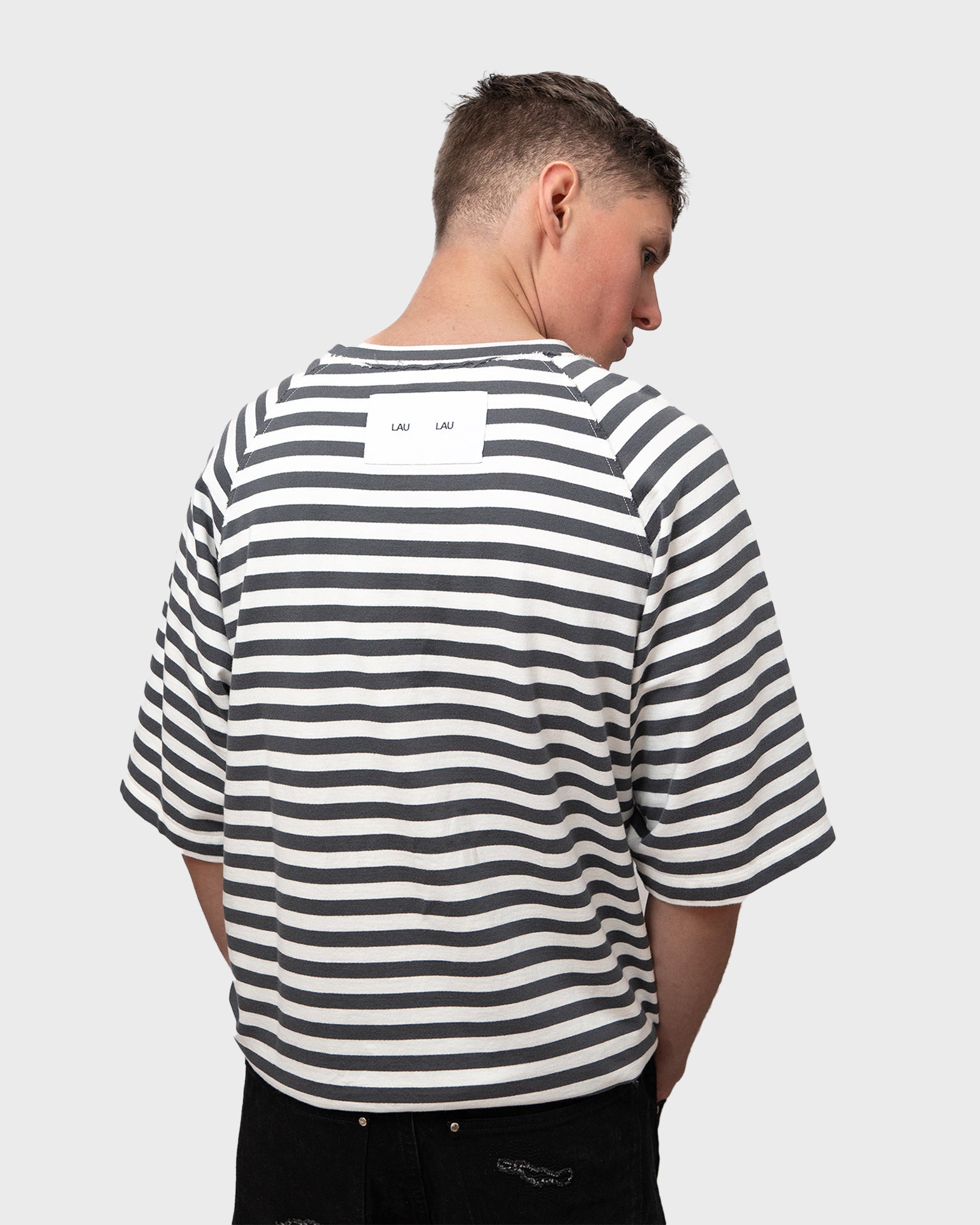 LAU LAU - Striped Tee - Black/White - Headz Up 
