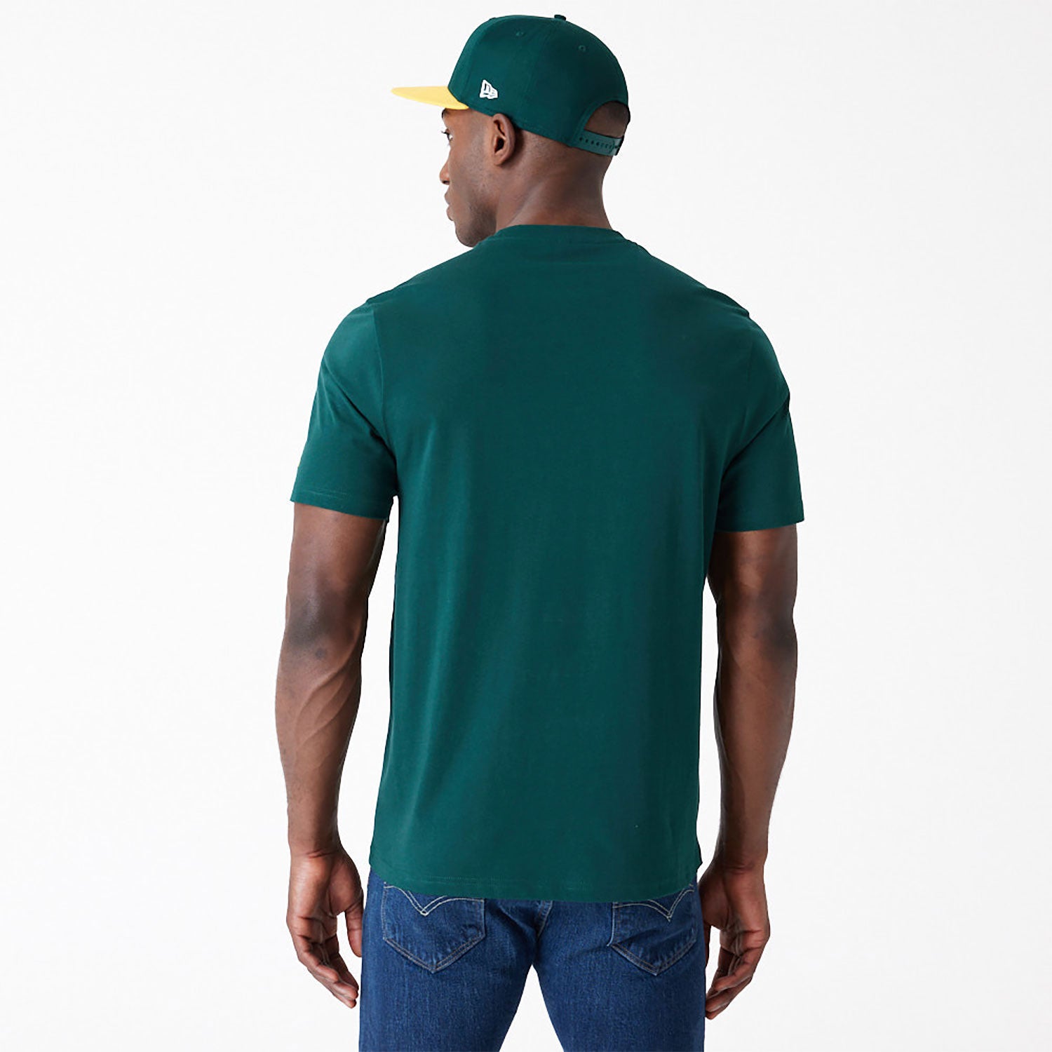 New Era - MLB ARCH Wordmark T-Shirt - Oakland Athletics - Dark Green - Headz Up 