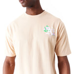 New Era - MLB Floral Graphics Oversized Tee - Oakland Athletics - Beige - Headz Up 