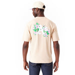 New Era - MLB Floral Graphics Oversized Tee - Oakland Athletics - Beige - Headz Up 