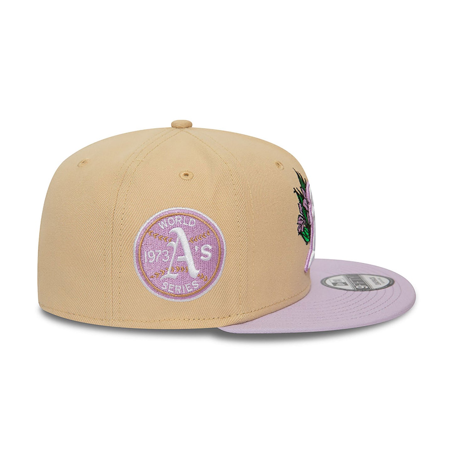 New Era - Oakland Athletics - 9Fifty Snapback - MLB Floral - Light Beige - Headz Up 