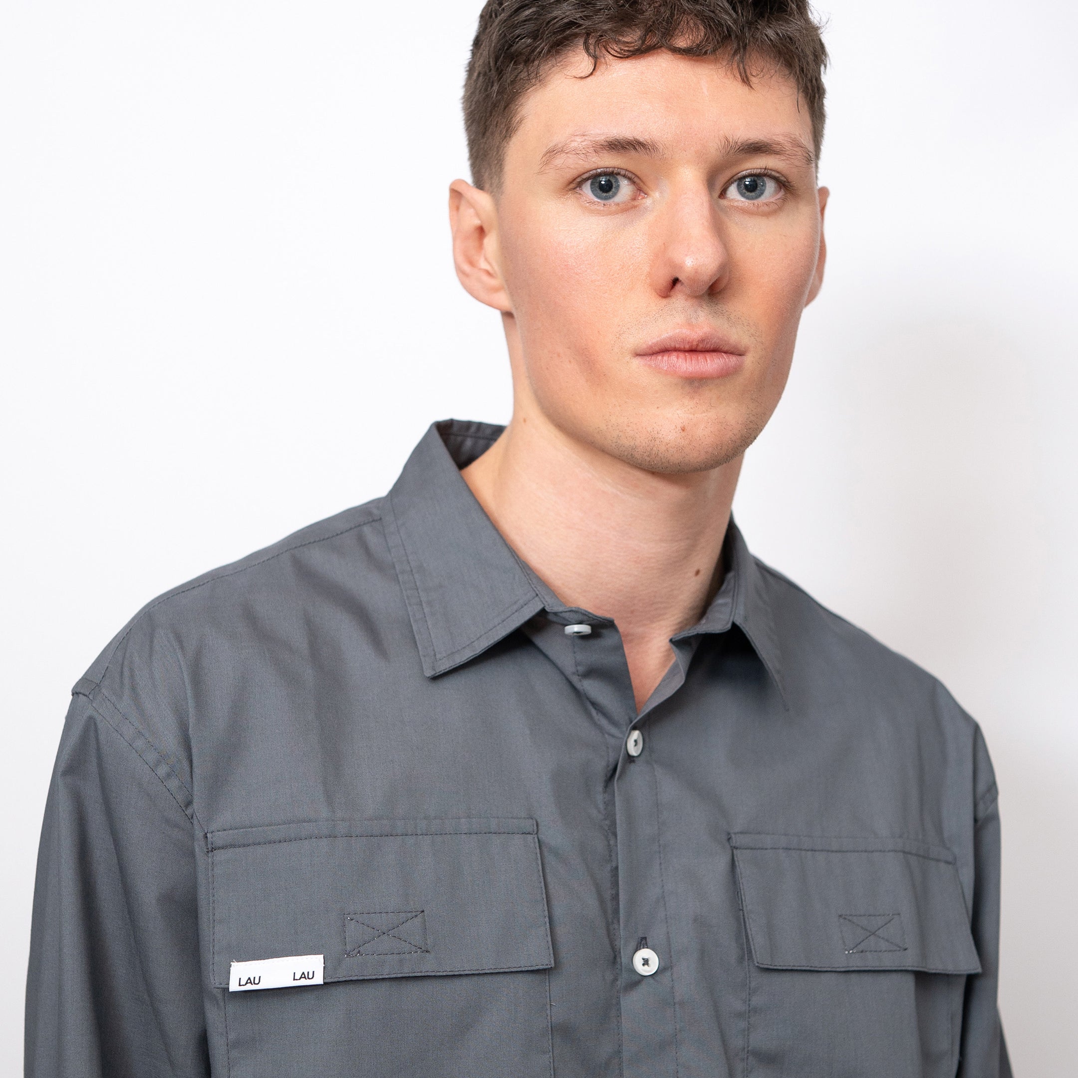 LAU LAU - Solid Shirt - Grey - Headz Up 