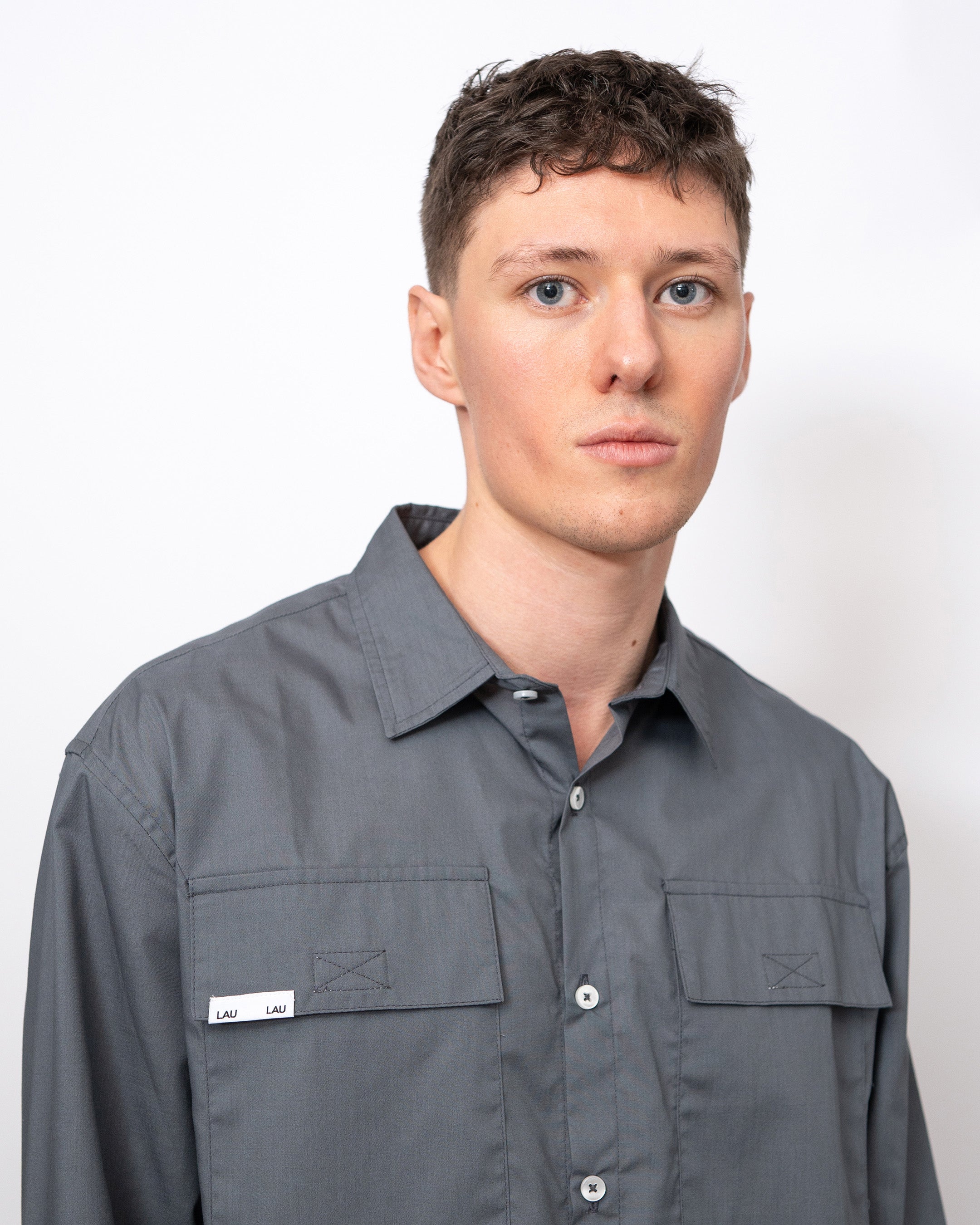 LAU LAU - Solid Shirt - Grey - Headz Up 