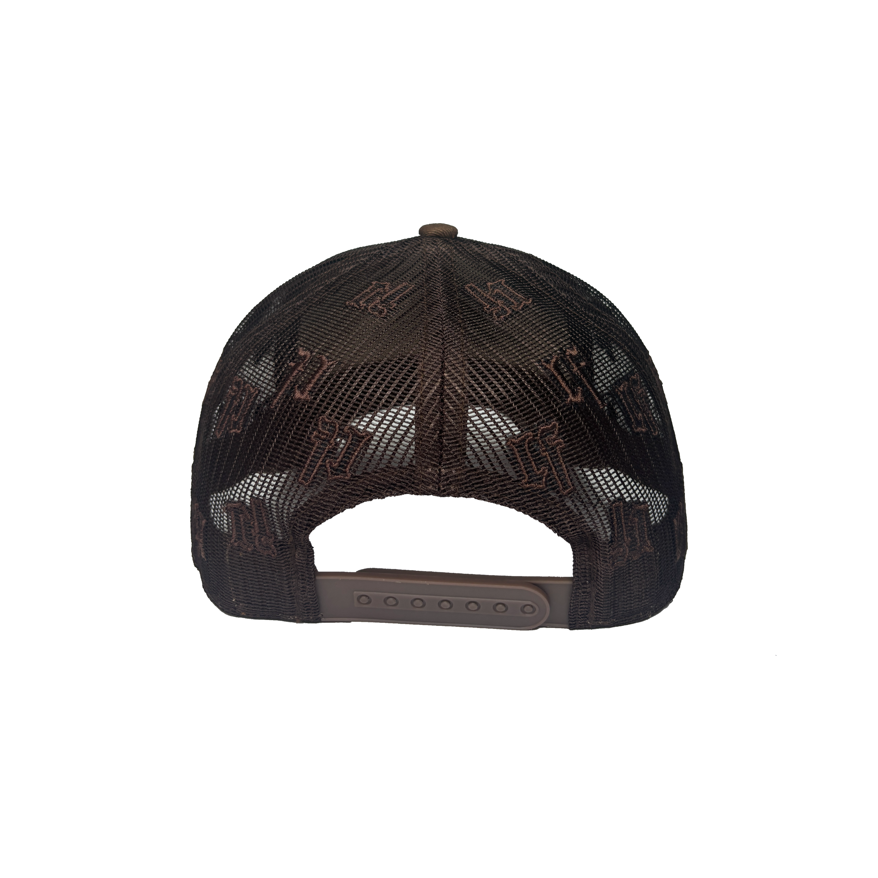 LESS FEAR - 5-Panel Trucker Cap - Brown - Headz Up 