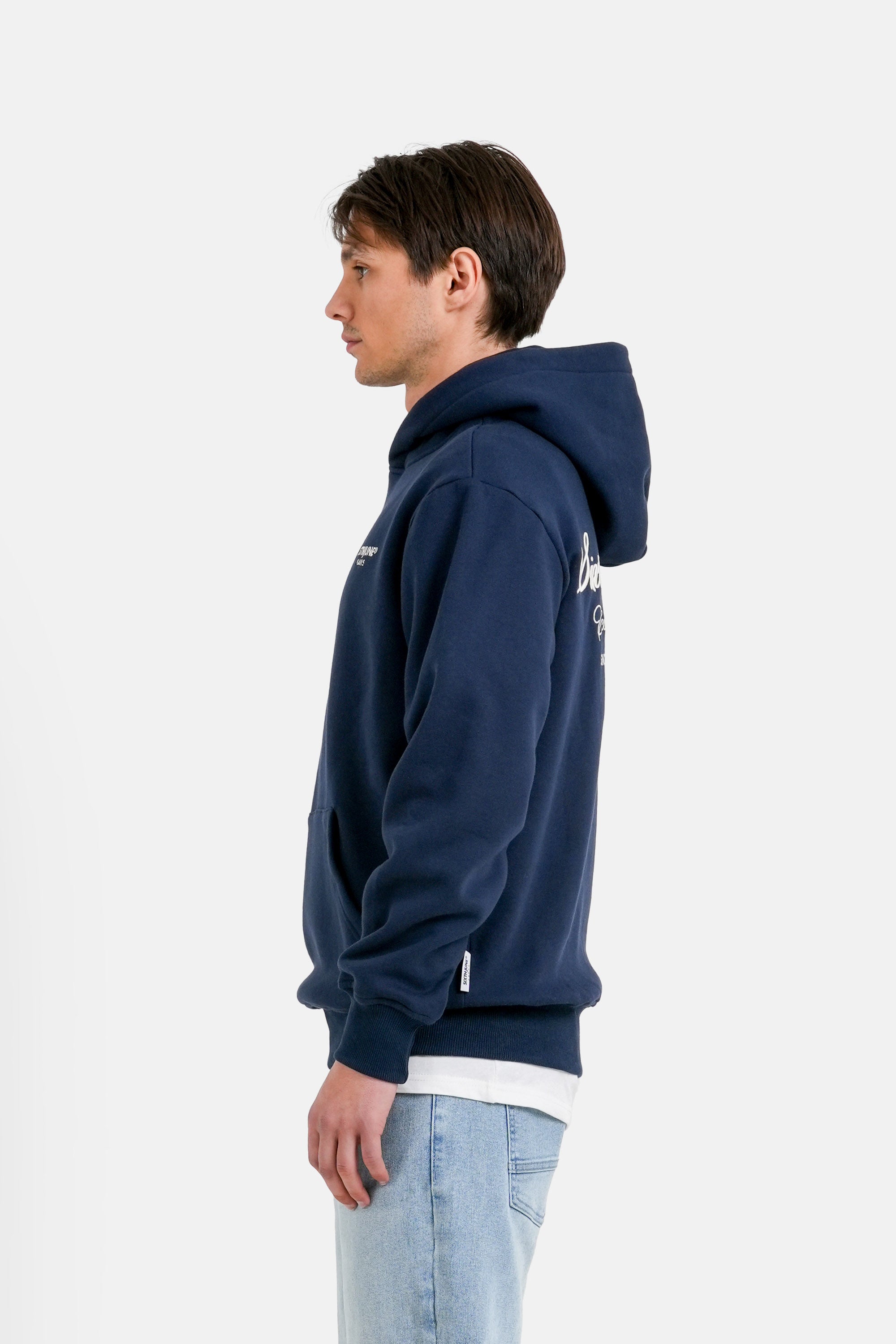 SIXTH JUNE - Elevate Embroidered Hoodie - Navy - Headz Up 