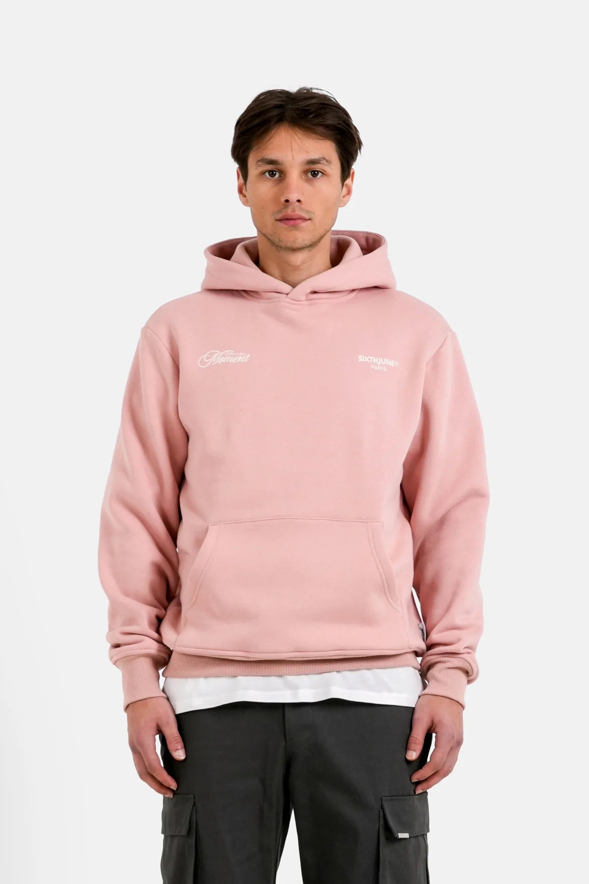 SIXTH JUNE - Elevate Embroidered Hoodie - Pink - Headz Up 