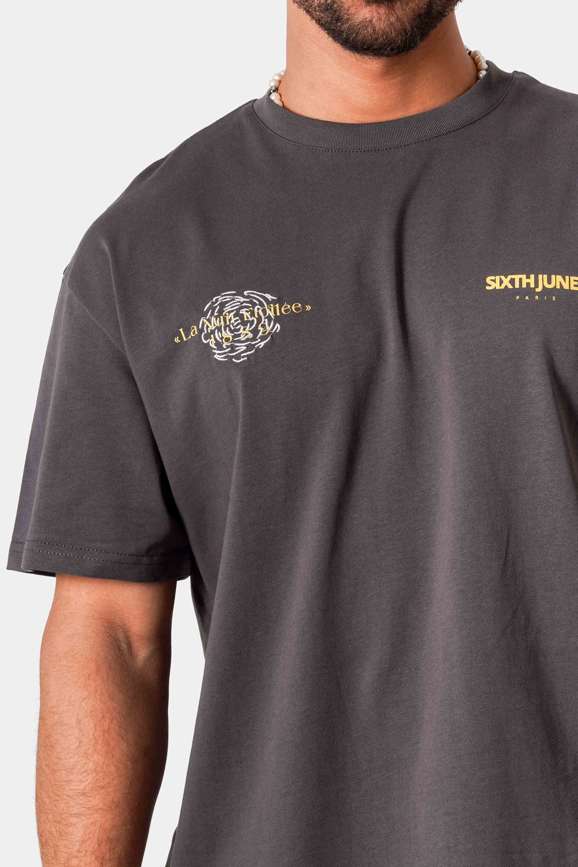 SIXTH JUNE - LA Nuit Etoilee Printed T-shirt -Grey - Headz Up 