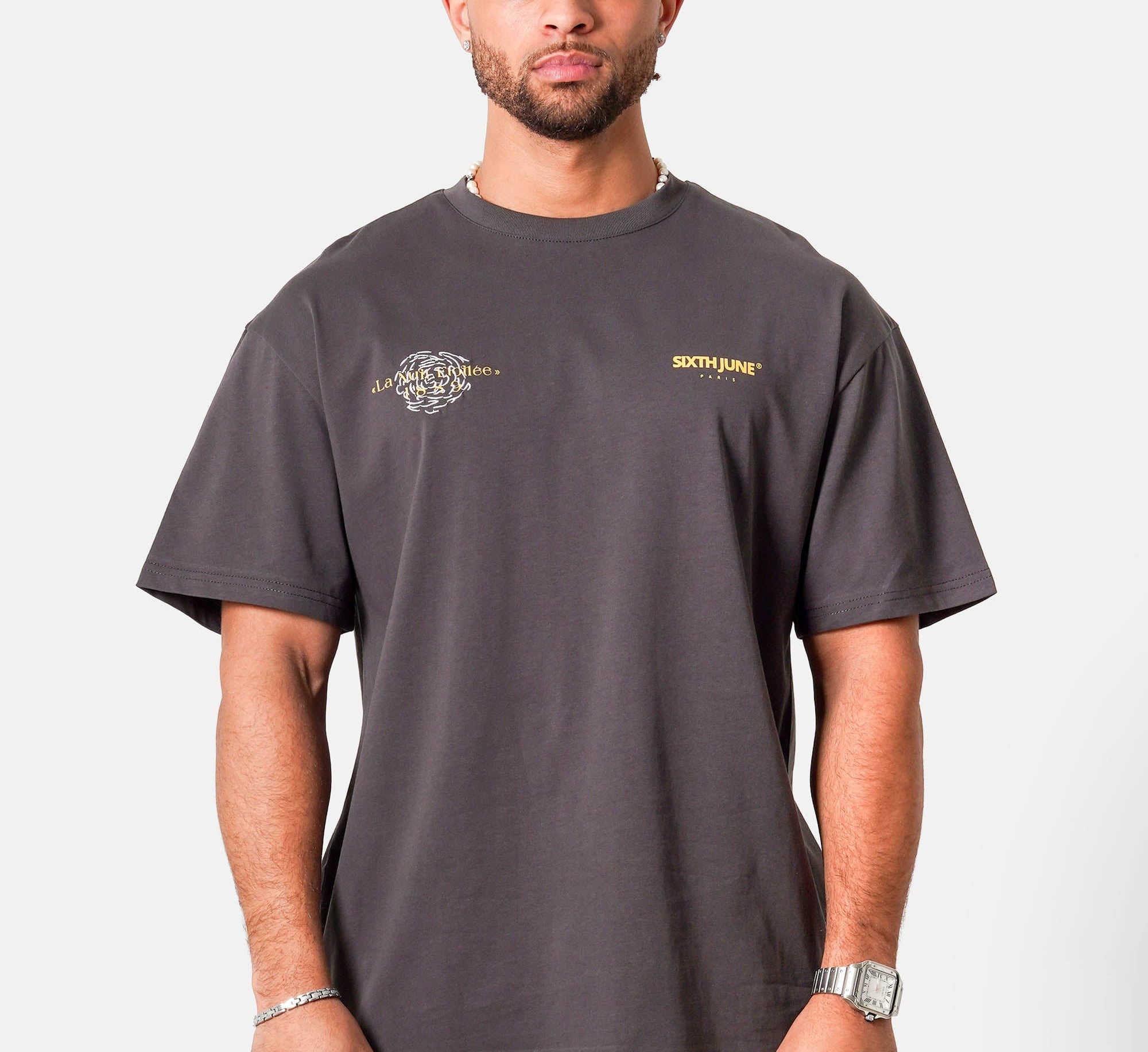 SIXTH JUNE - LA Nuit Etoilee Printed T-shirt -Grey - Headz Up 