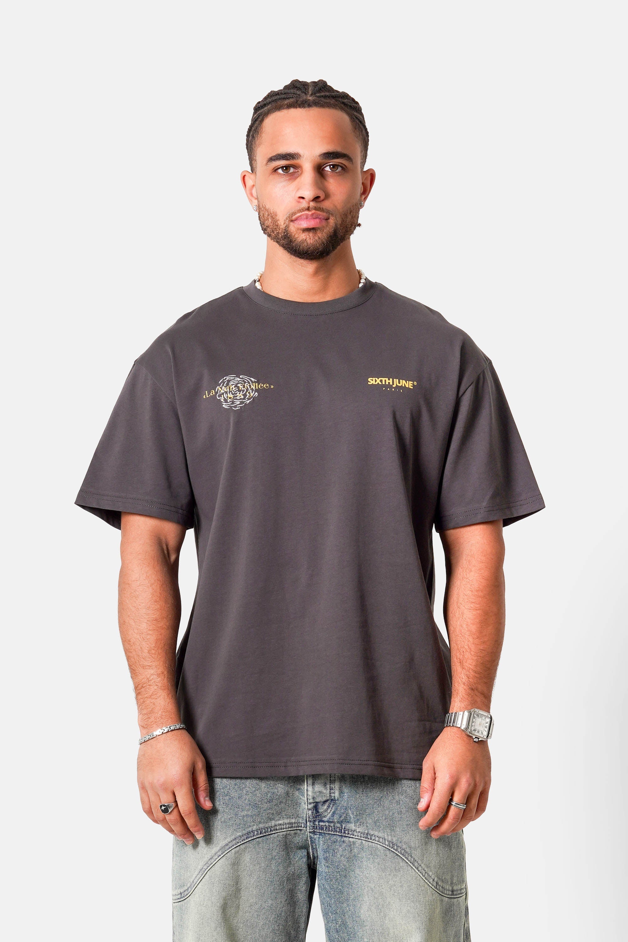 SIXTH JUNE - LA Nuit Etoilee Printed T-shirt -Grey - Headz Up 
