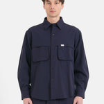 SIXTH JUNE - Utility Nylon Shirt - Navy - Headz Up 