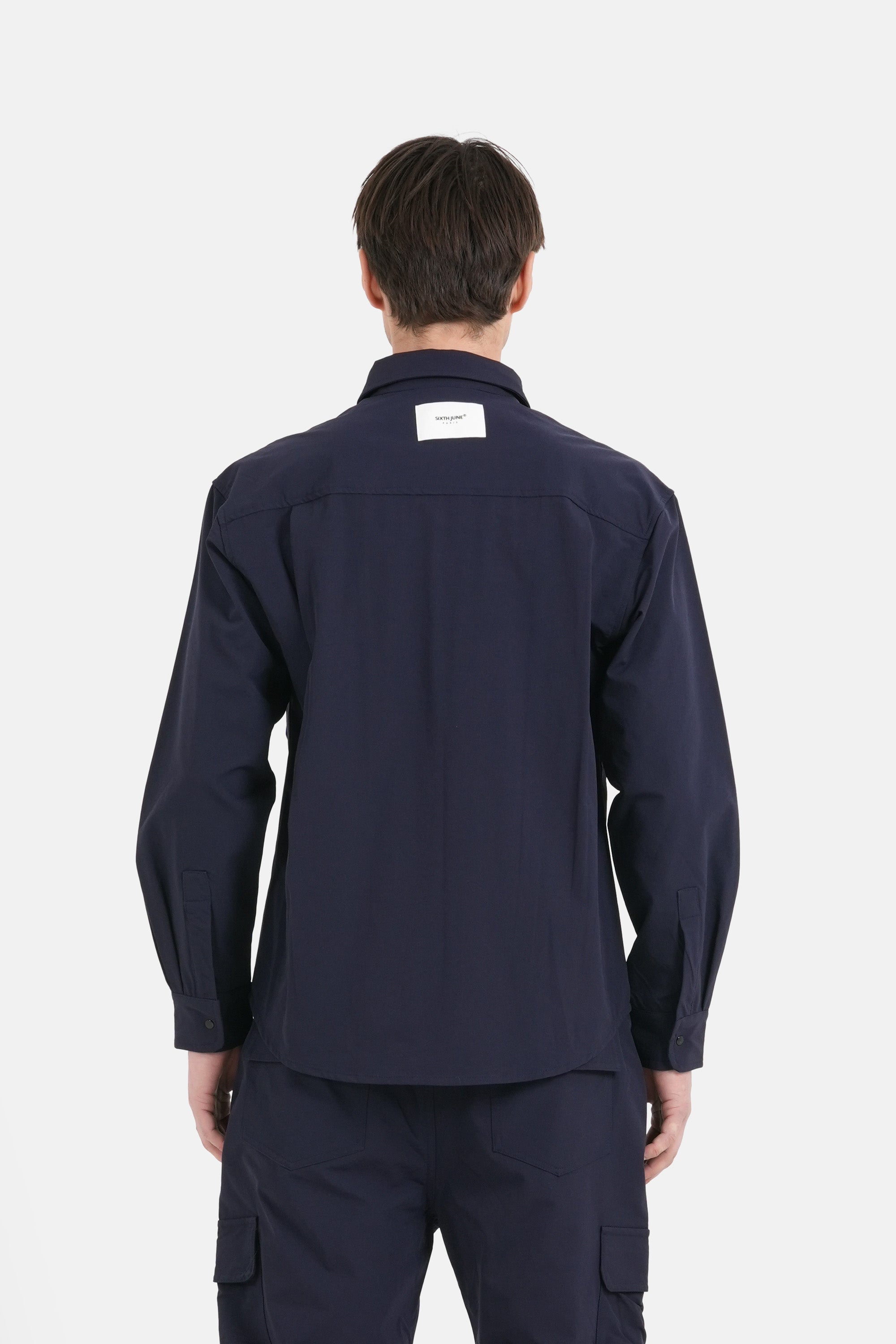 SIXTH JUNE - Utility Nylon Shirt - Navy - Headz Up 