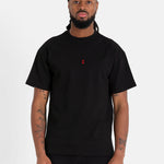 SIXTH JUNE - 6 Heart Embro SS Tshirt - Black - Headz Up 