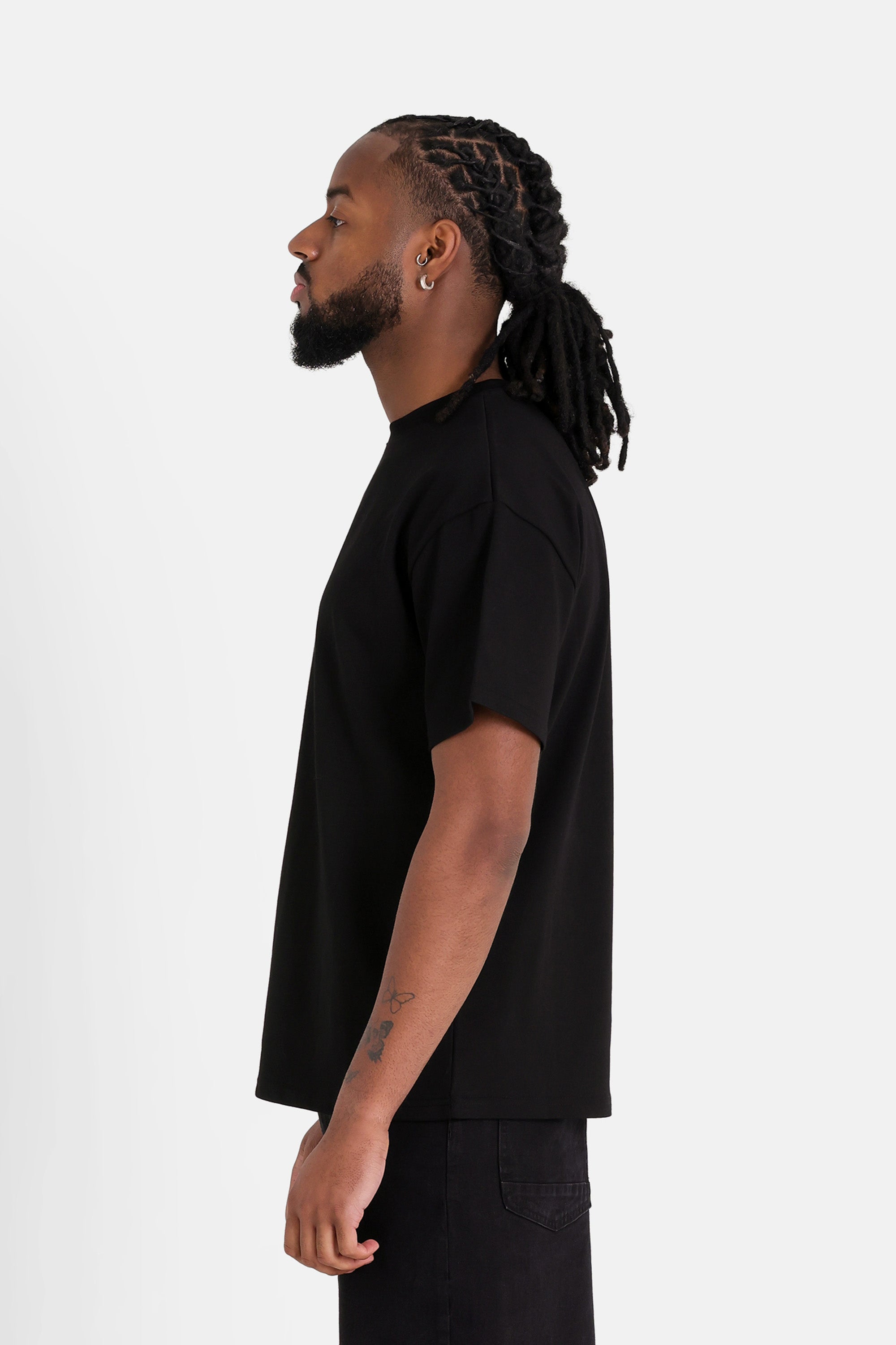 SIXTH JUNE - 6 Heart Embro SS Tshirt - Black - Headz Up 