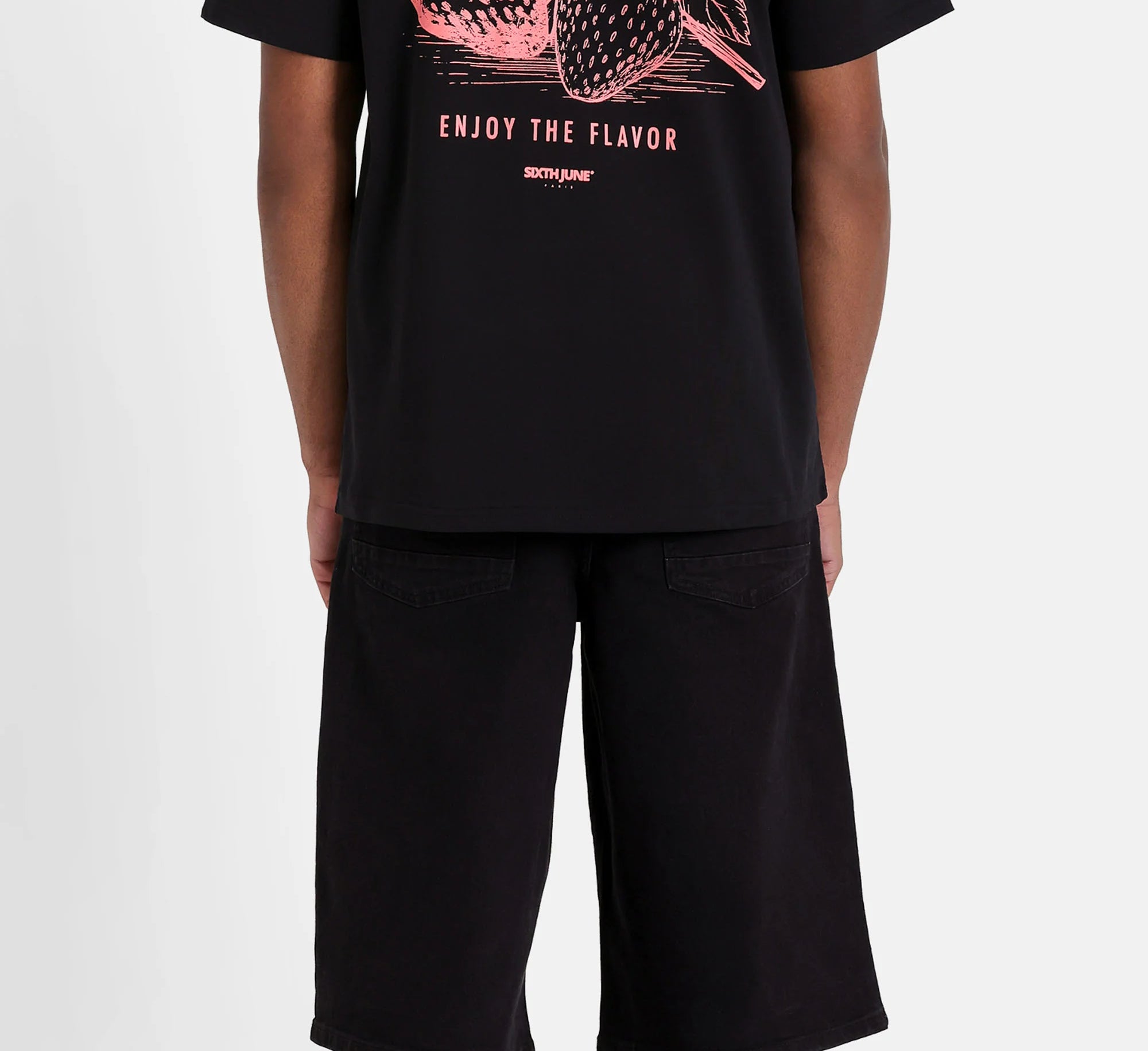 SIXTH JUNE - Baggy denim shorts - Black - Headz Up 