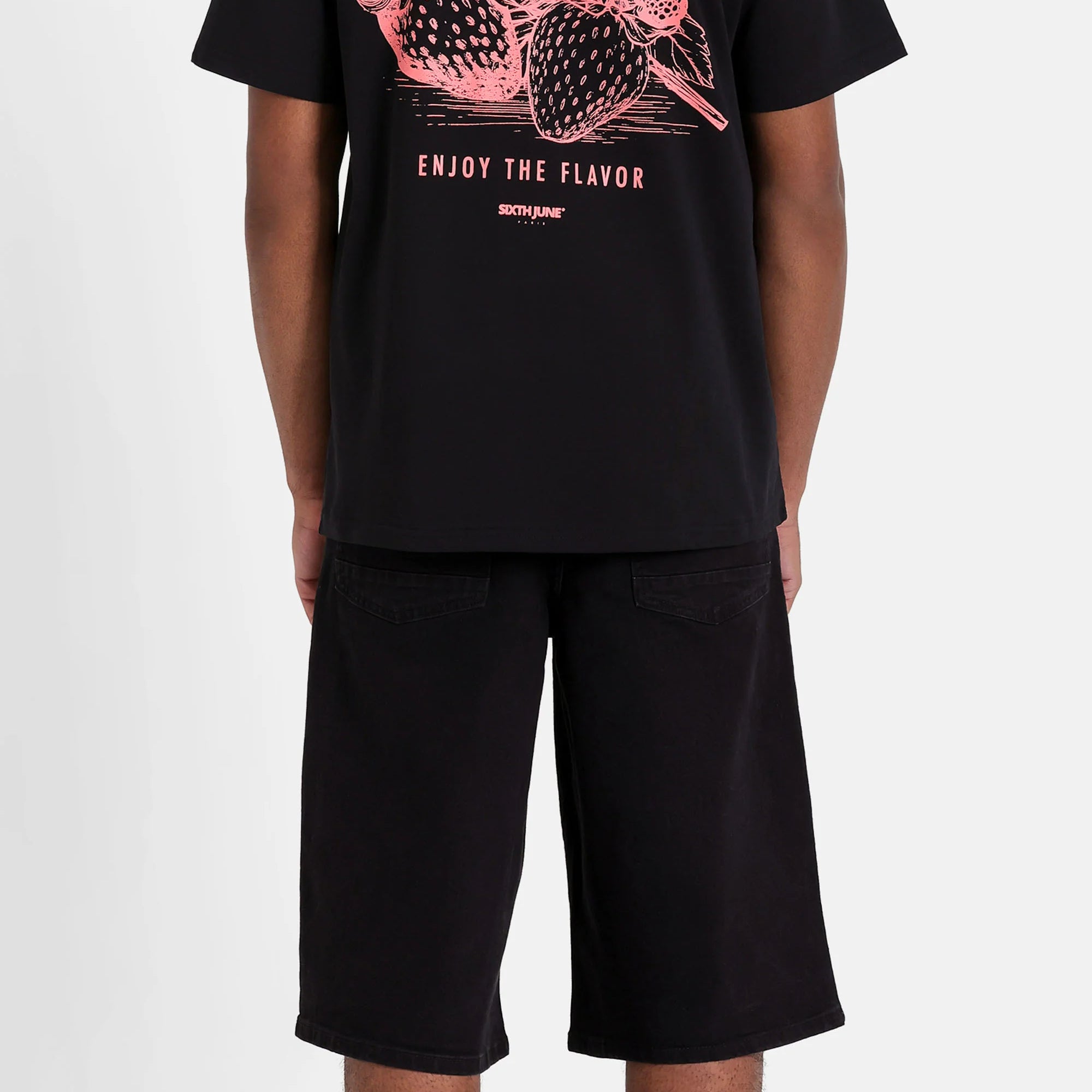 SIXTH JUNE - Baggy denim shorts - Black - Headz Up 