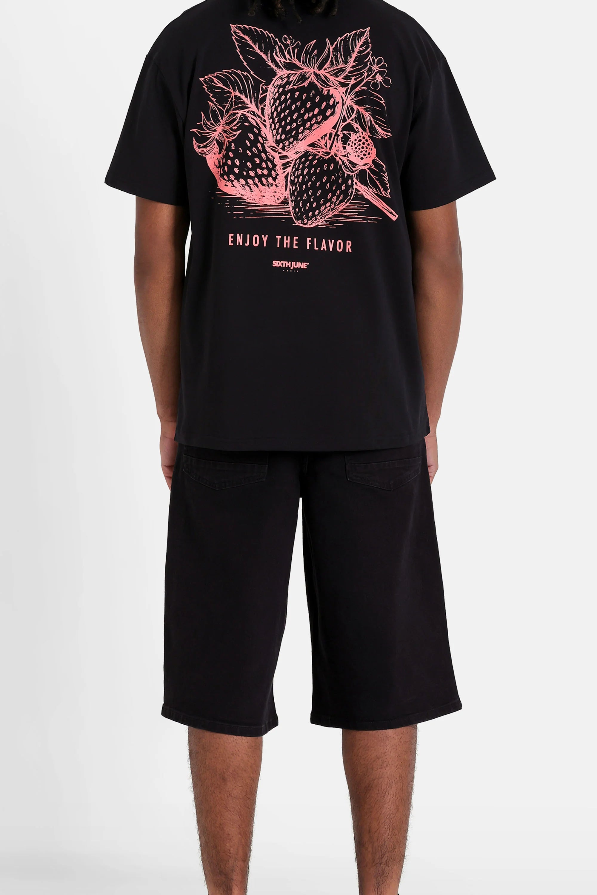 SIXTH JUNE - Baggy denim shorts - Black - Headz Up 