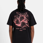 SIXTH JUNE - Strawberry Print SS Tshirt - Black - Headz Up 