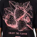 SIXTH JUNE - Strawberry Print SS Tshirt - Black - Headz Up 
