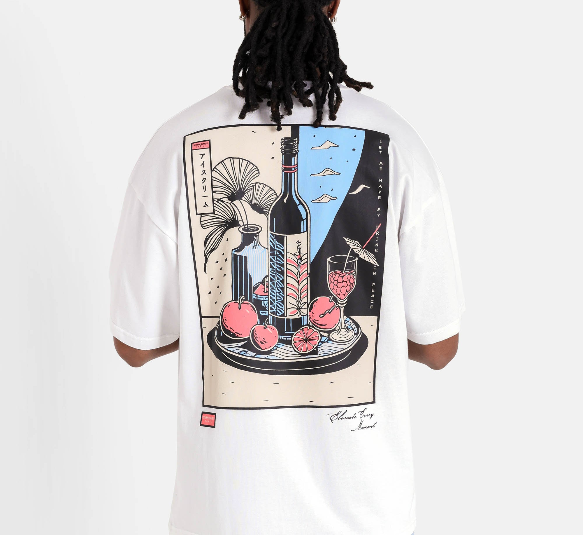 SIXTH JUNE - Cocktail Print SS Tshirt - White - Headz Up 