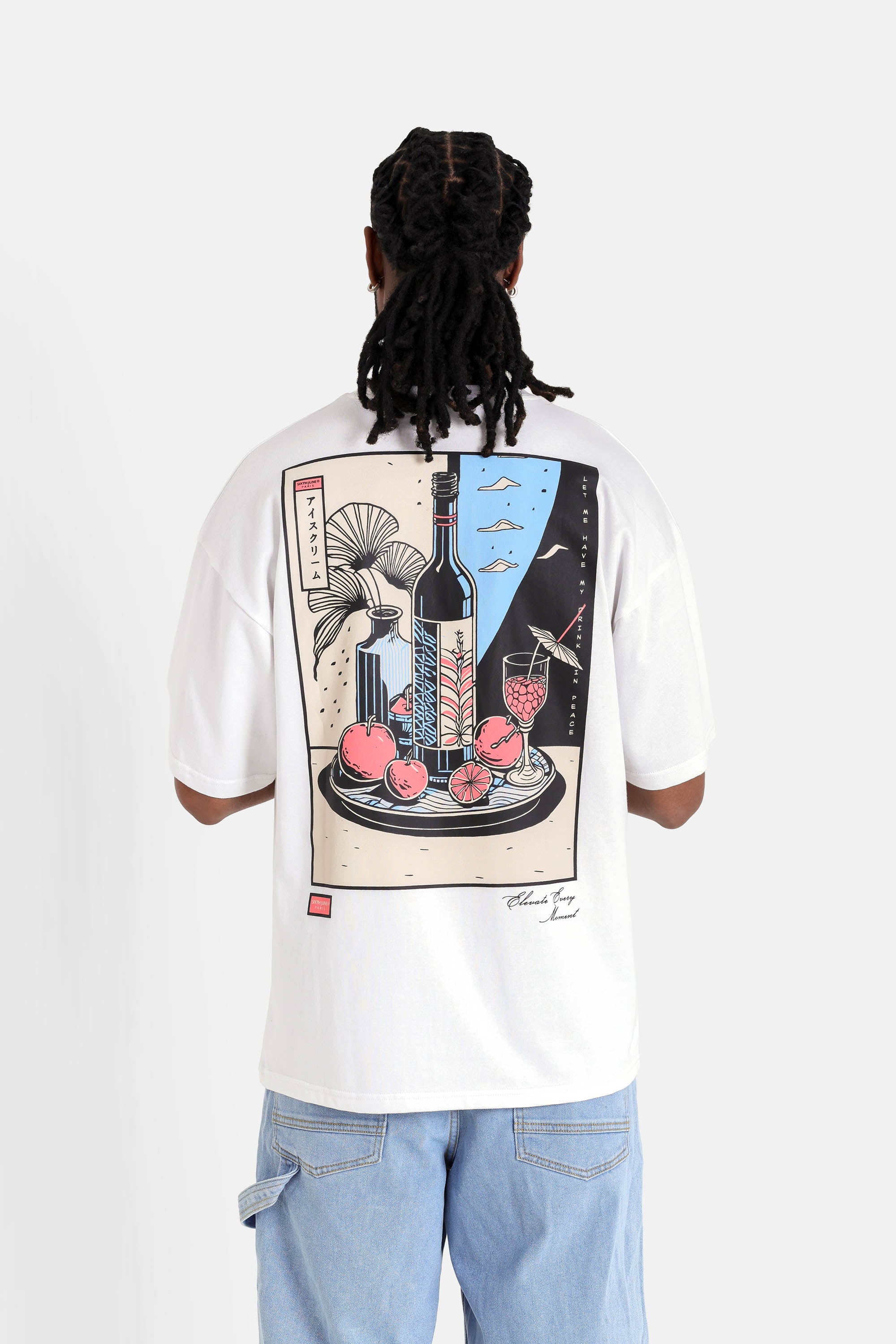 SIXTH JUNE - Cocktail Print SS Tshirt - White - Headz Up 