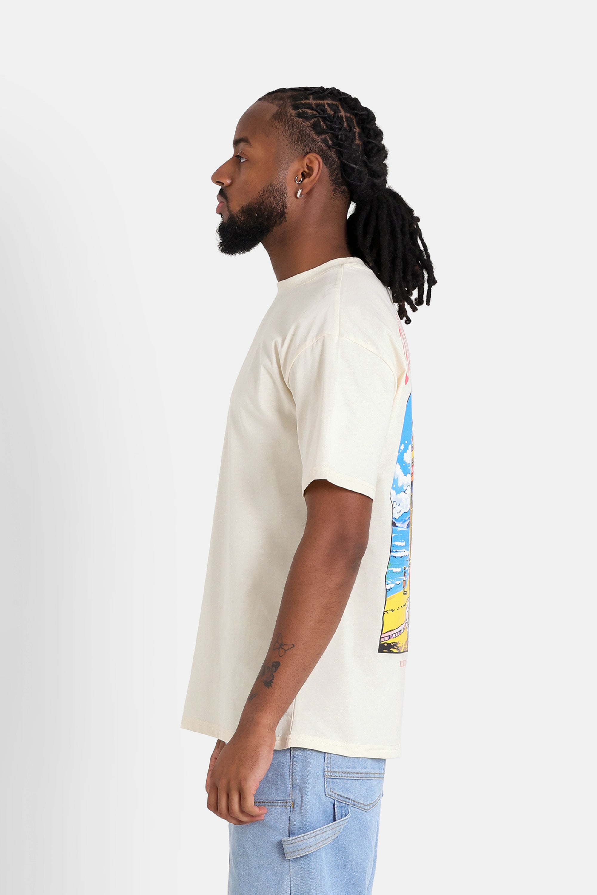 SIXTH JUNE - 6 Eleven print SS Tshirt - Beige - Headz Up 