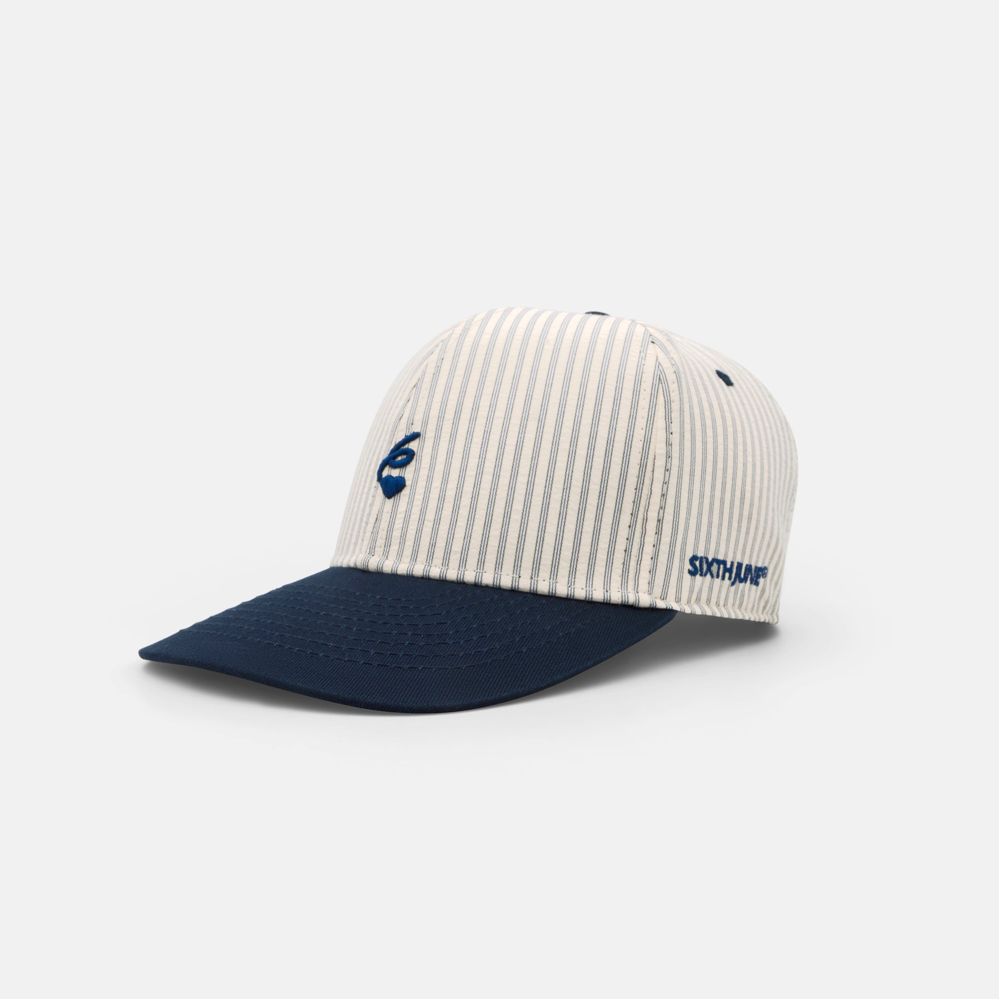 SIXTH JUNE - Textured Stripes Caps - Navy - Headz Up 