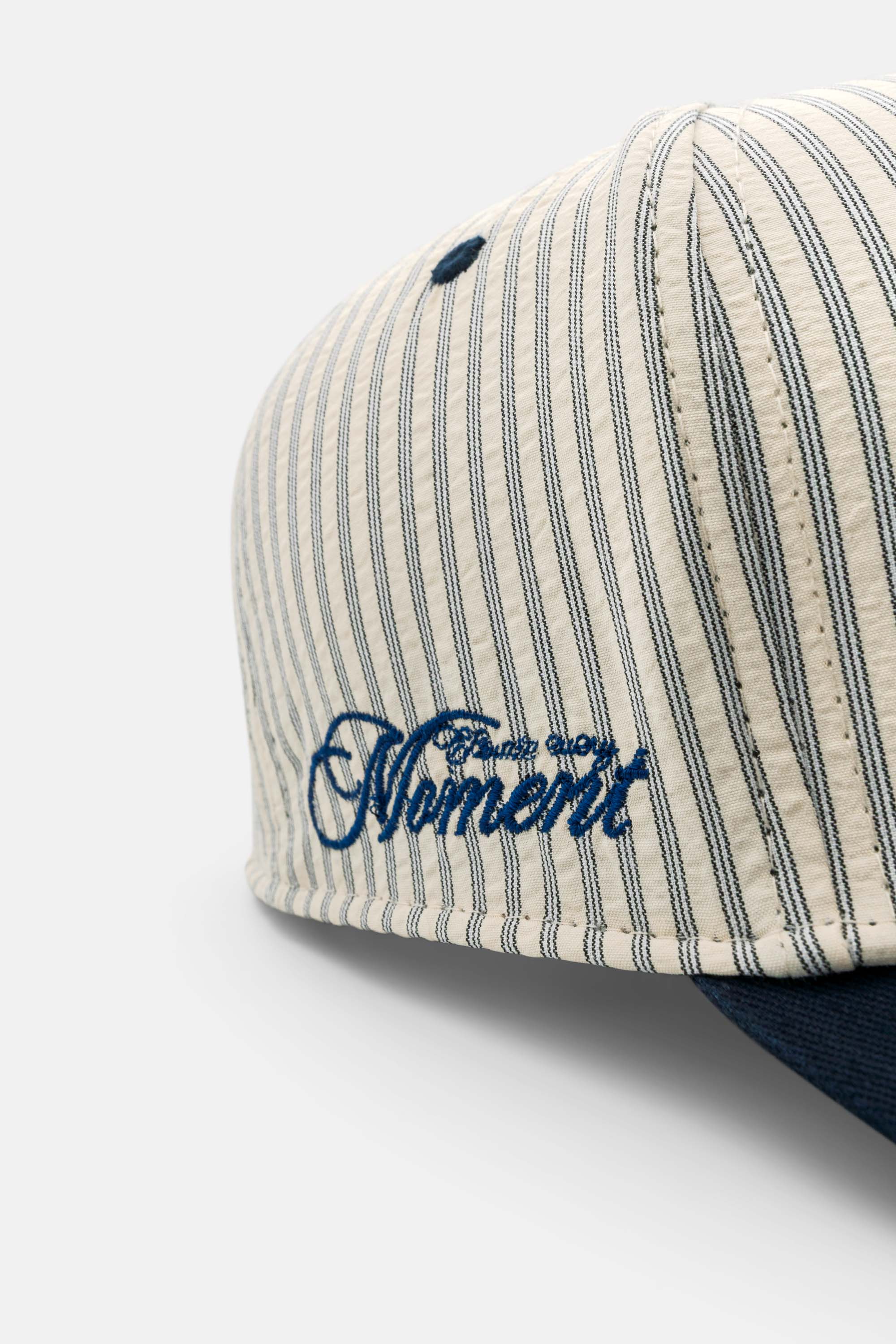 SIXTH JUNE - Textured Stripes Caps - Navy - Headz Up 