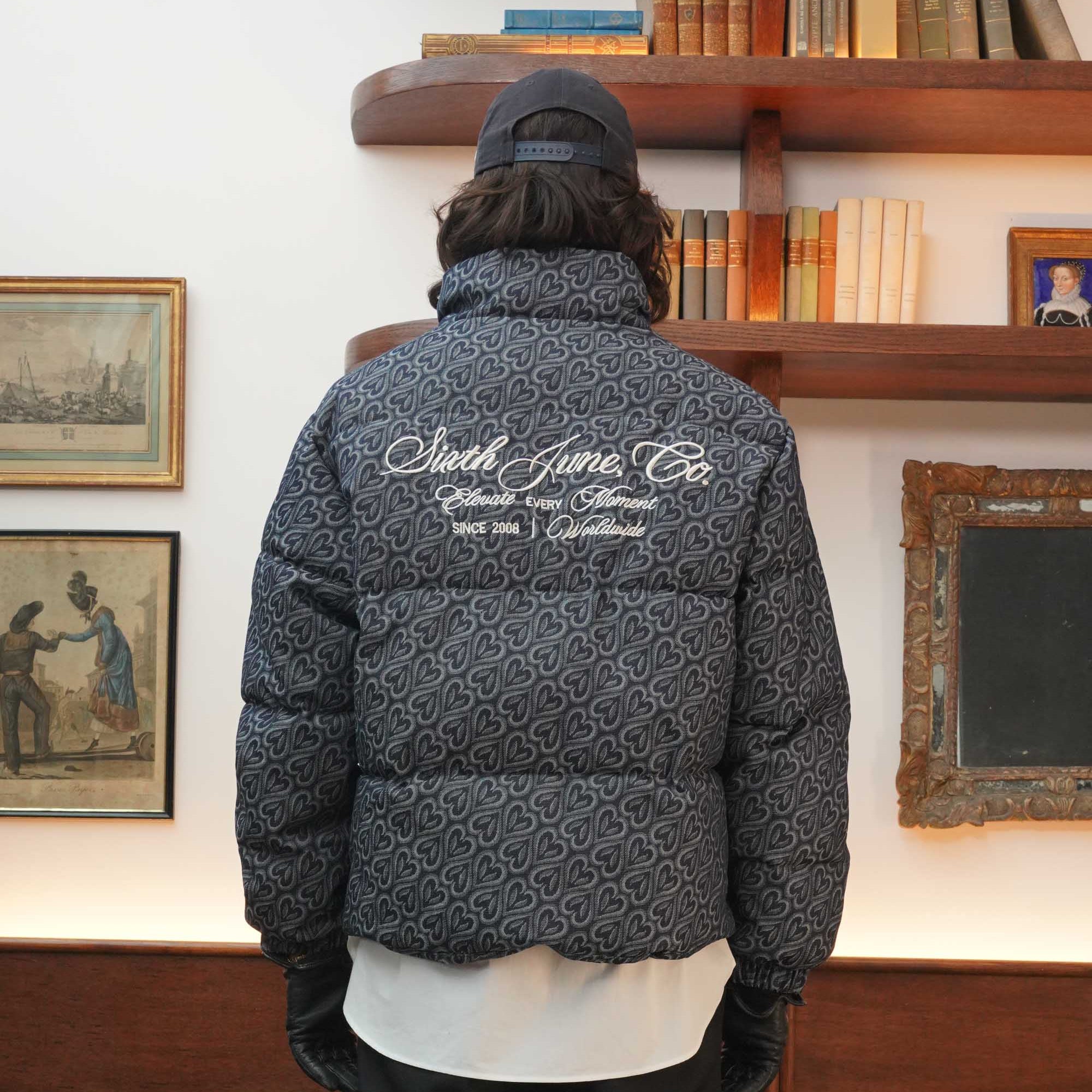 SIXTH JUNE - All Over Heart Demin Puffer - Blue - Headz Up 