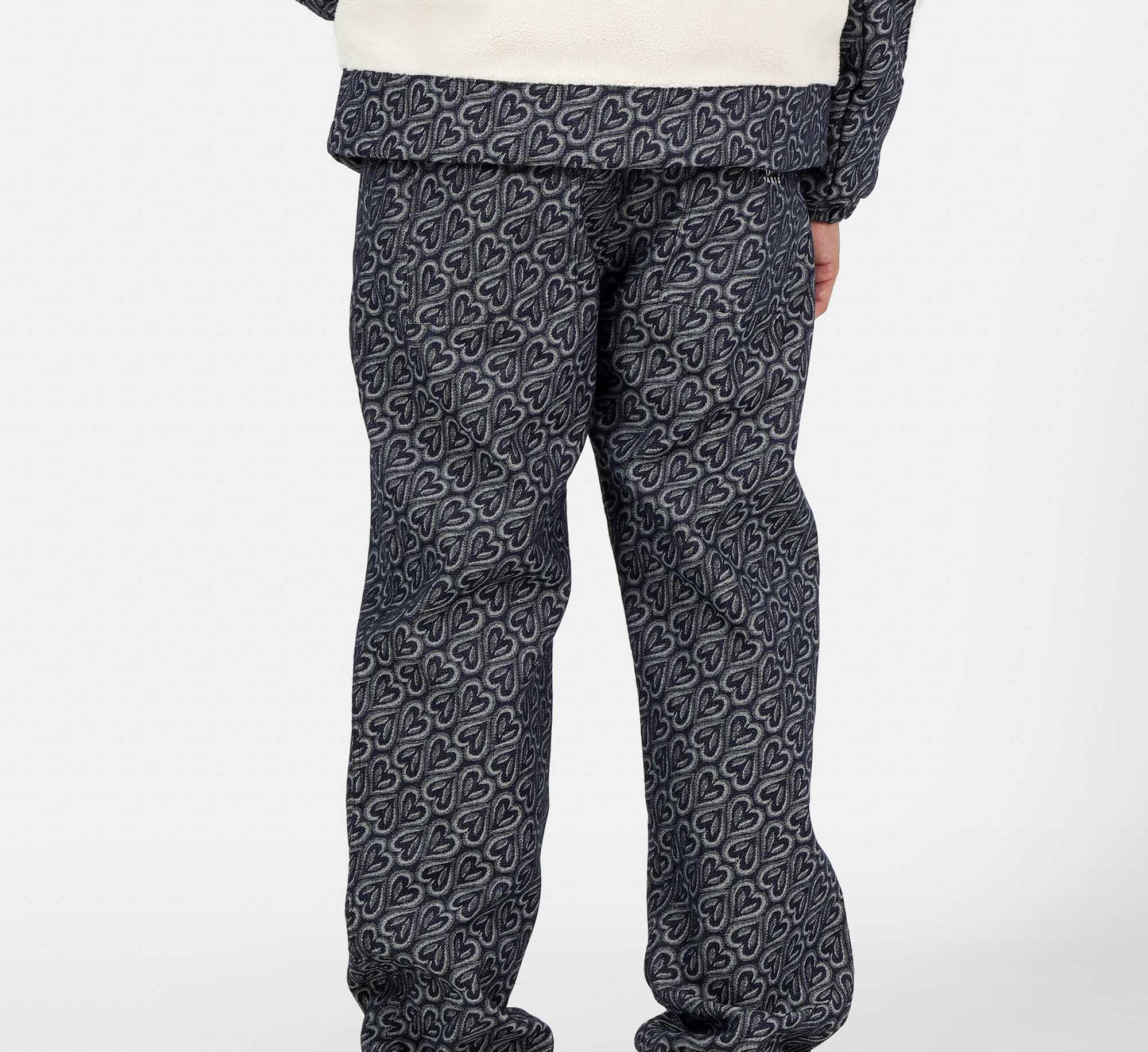 SIXTH JUNE - All Over Heart Demin Pants - Blue - Headz Up 