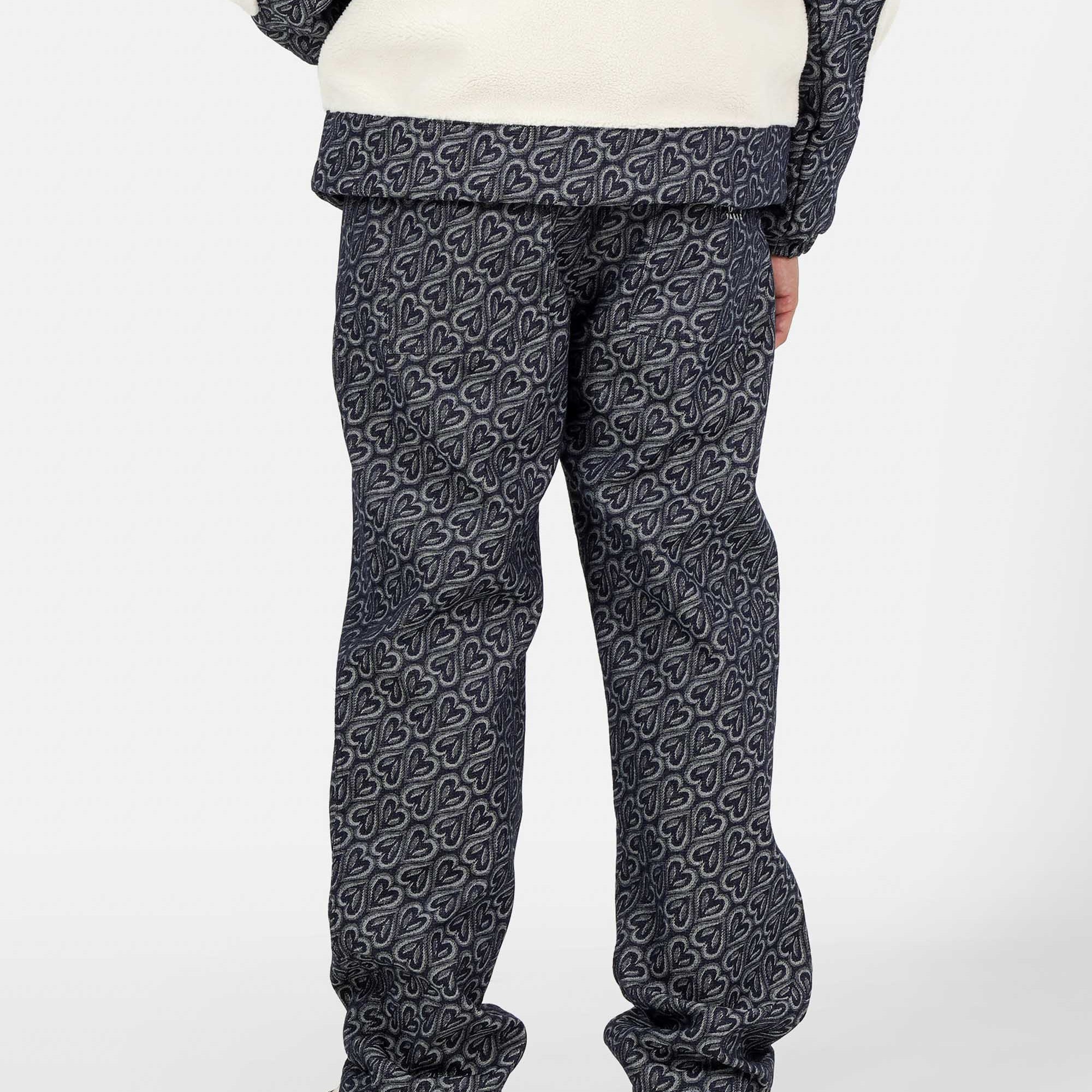 SIXTH JUNE - All Over Heart Demin Pants - Blue - Headz Up 