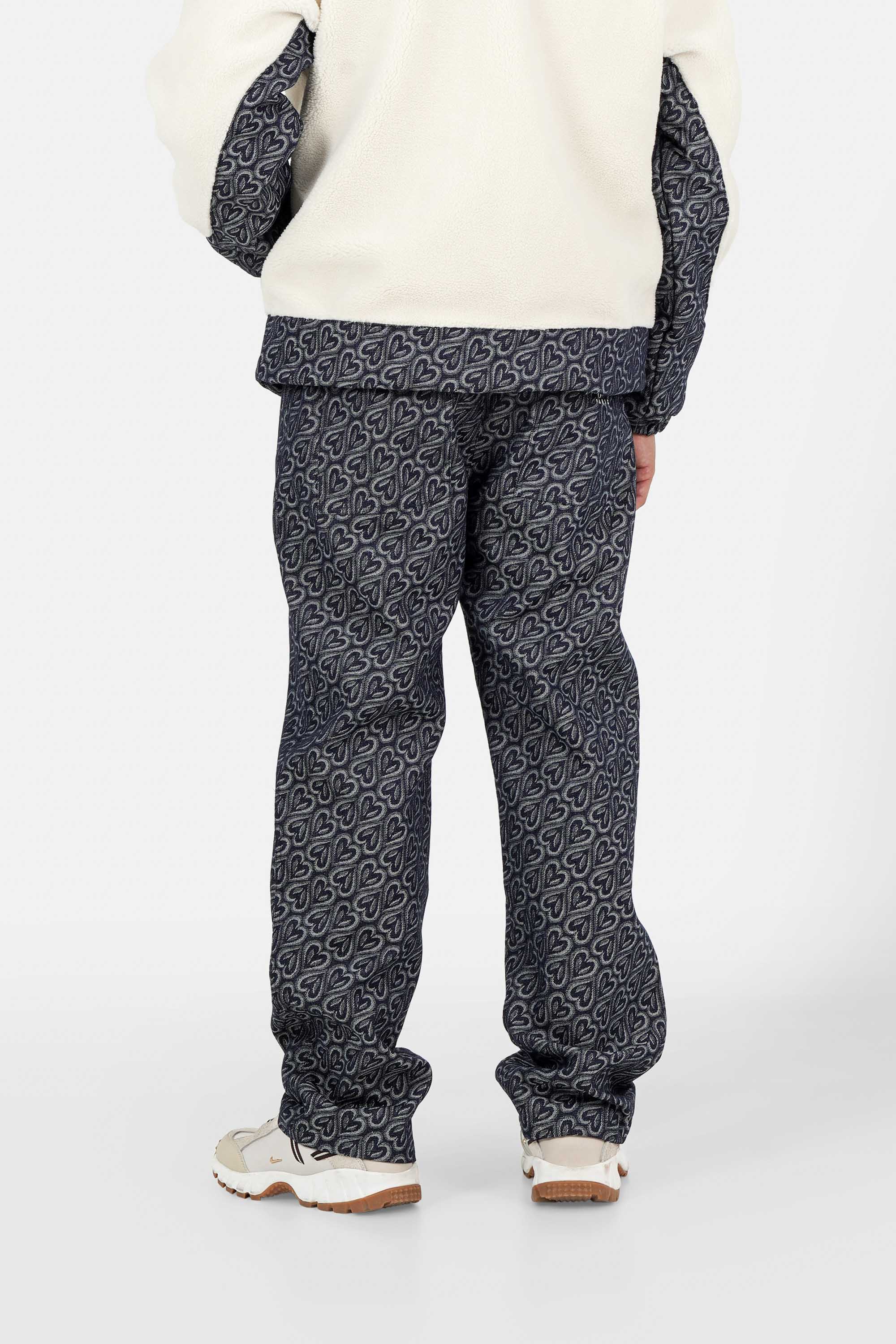 SIXTH JUNE - All Over Heart Demin Pants - Blue - Headz Up 