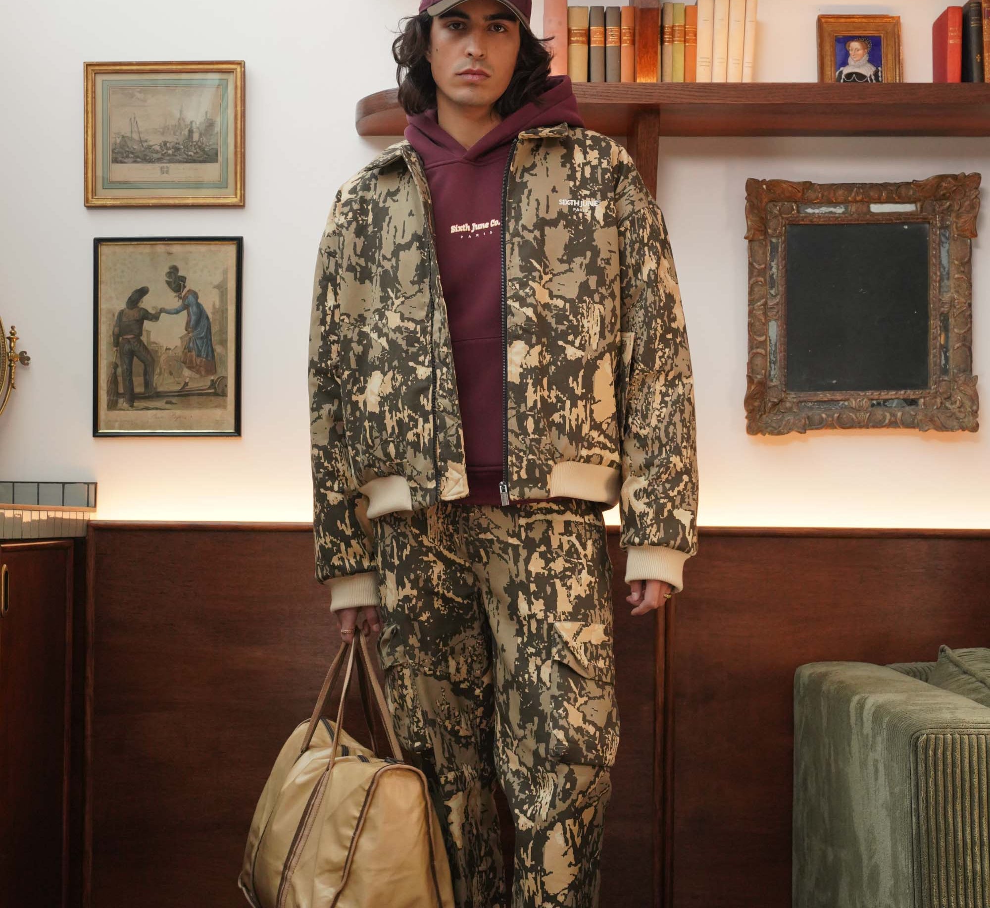 SIXTH JUNE - Digital camo loose pants - Brown - Headz Up 
