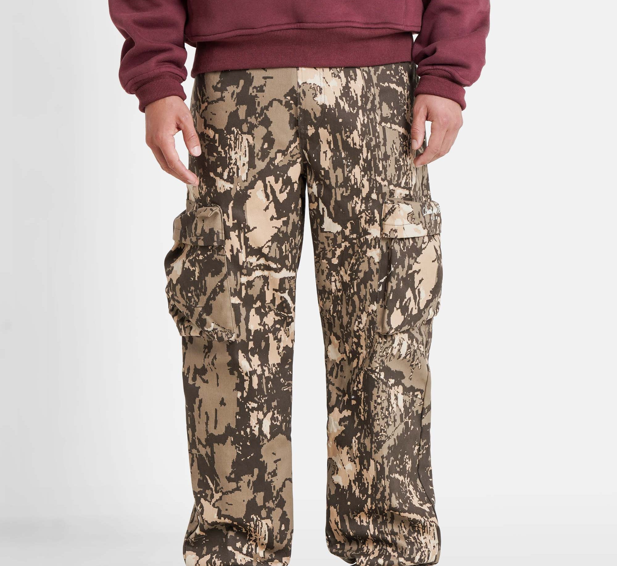 SIXTH JUNE - Digital camo loose pants - Brown - Headz Up 