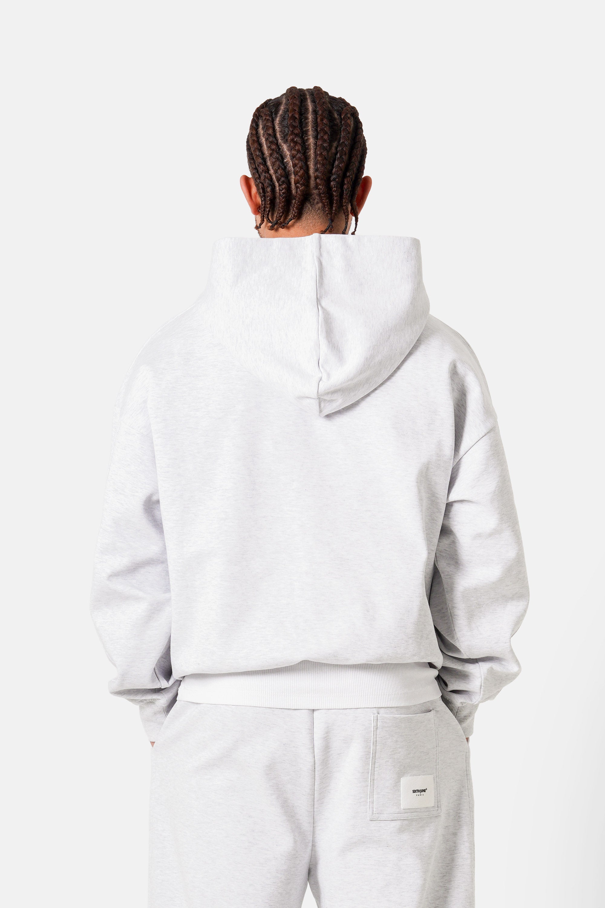 SIXTH JUNE - Heavy cotton Hoodie - Light grey - Headz Up 