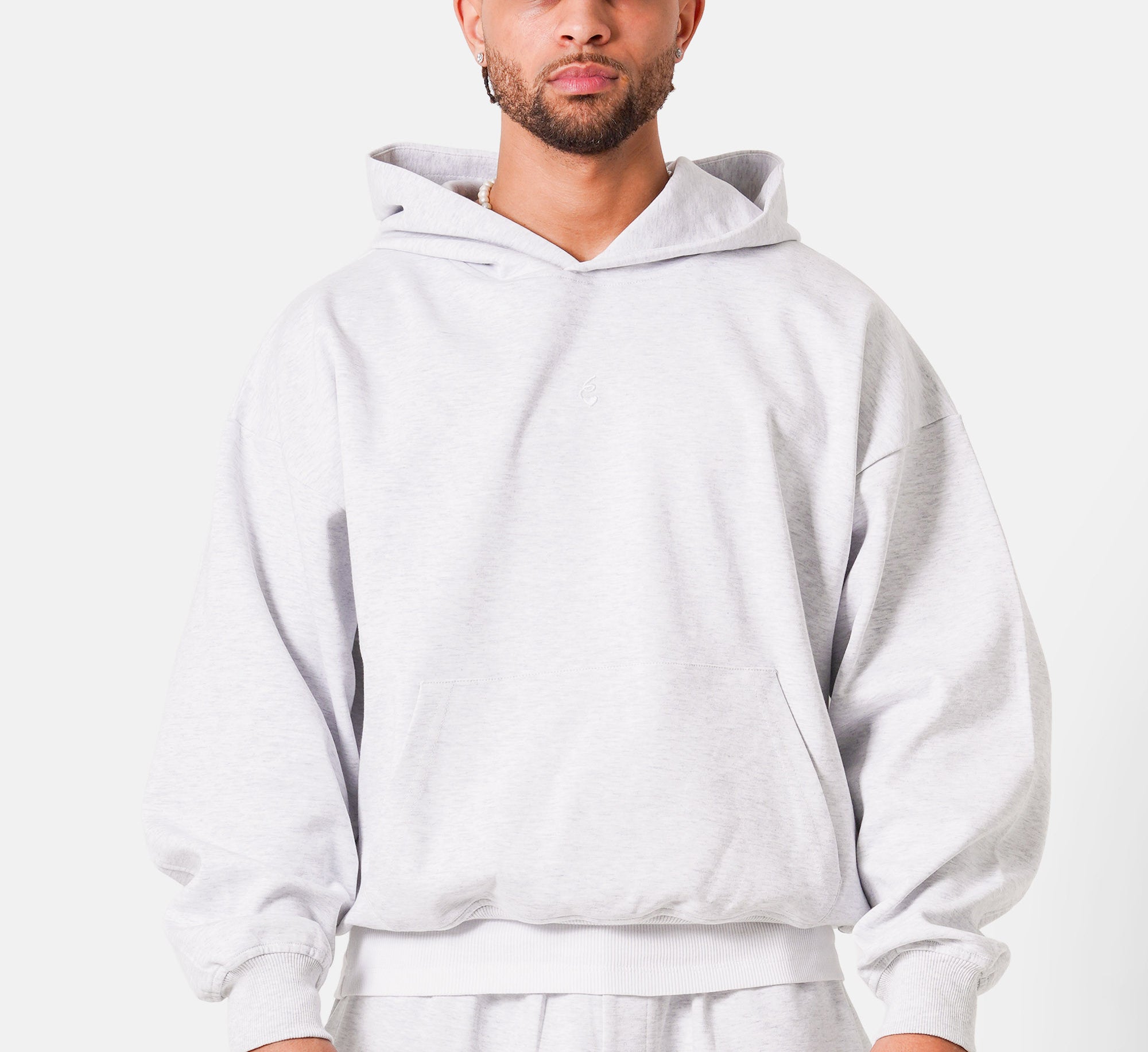 SIXTH JUNE - Heavy cotton Hoodie - Light grey - Headz Up 