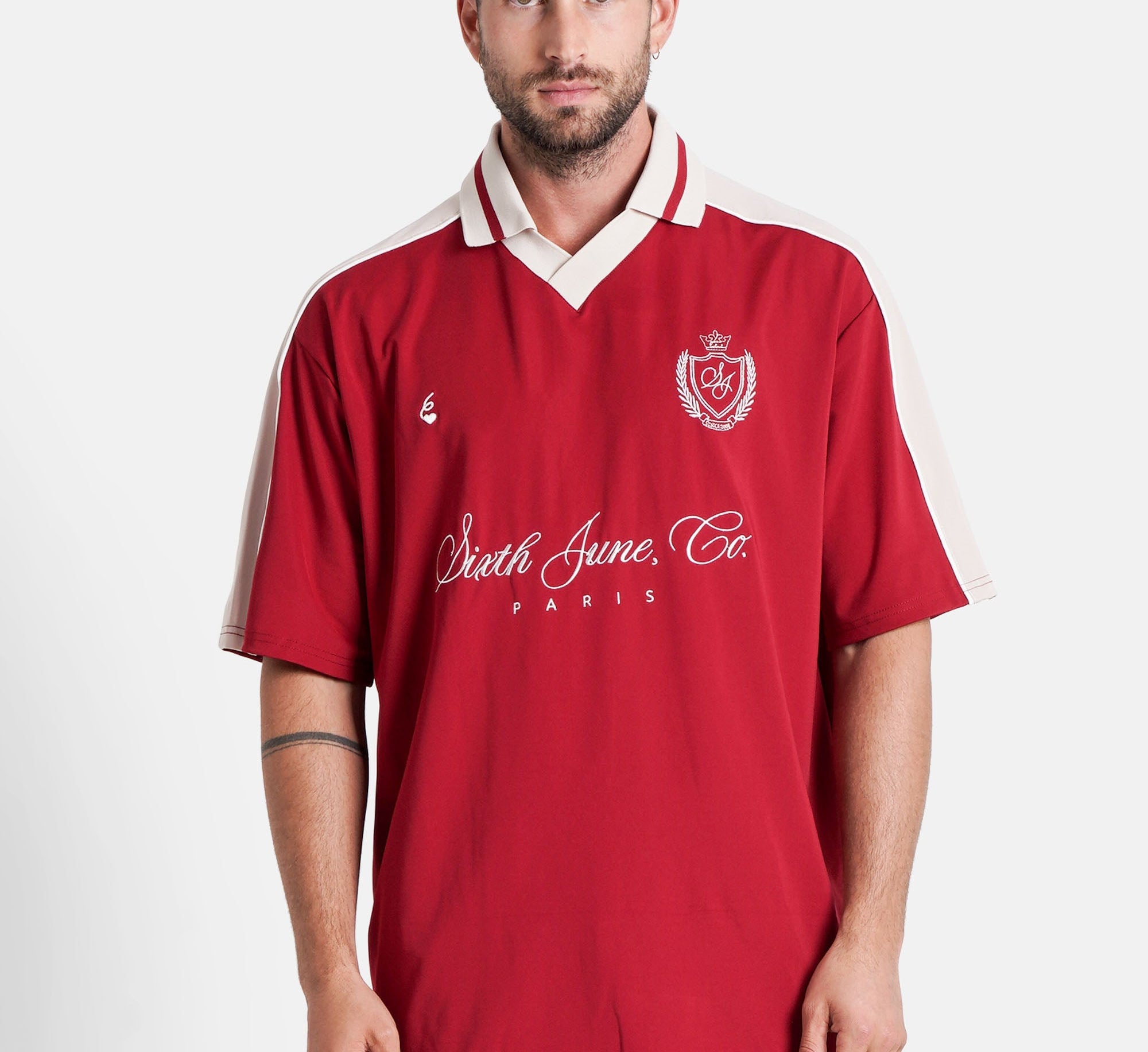 SIXTH JUNE - Soccer polo SS shirt - Red - Headz Up 