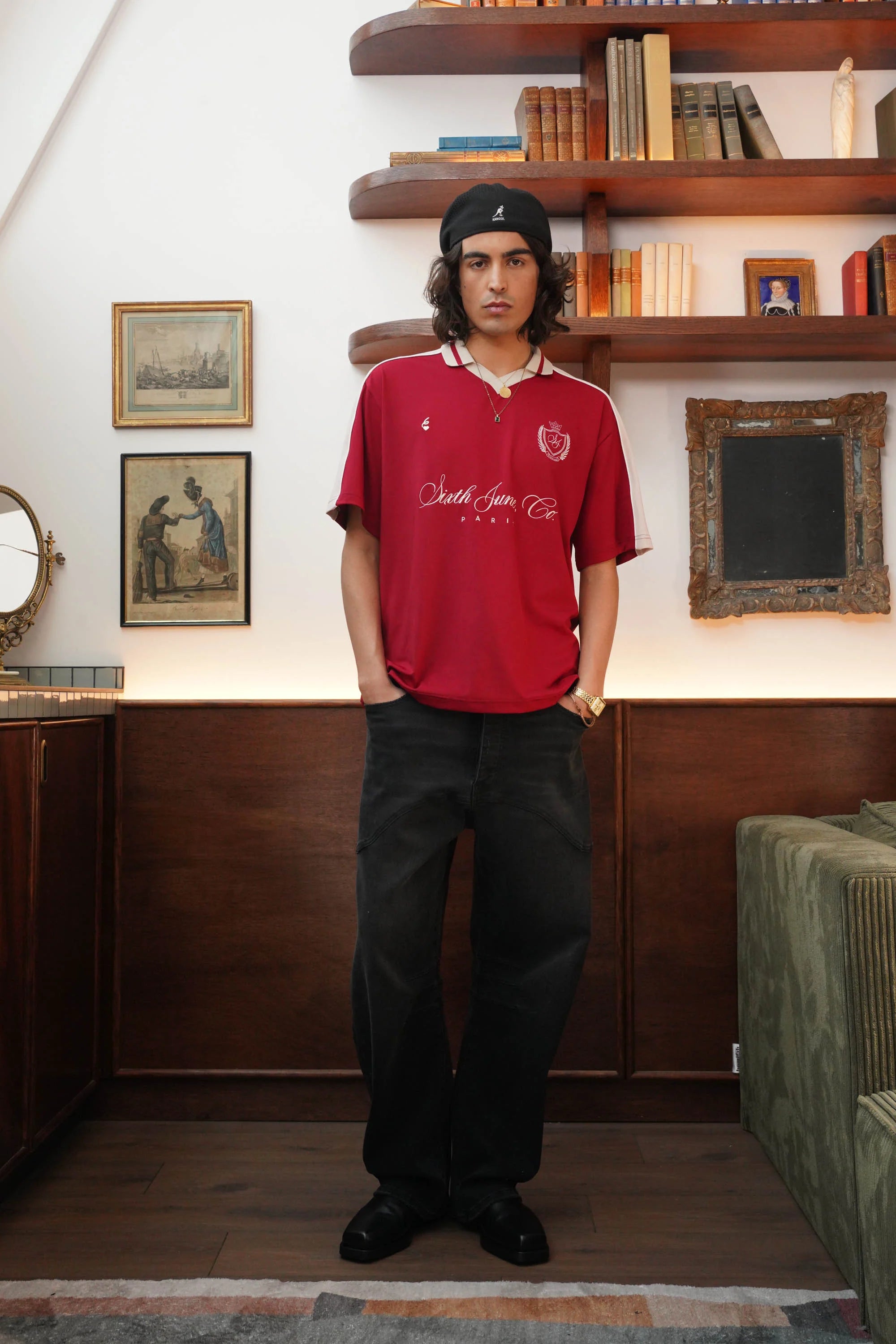 SIXTH JUNE - Soccer polo SS shirt - Red - Headz Up 