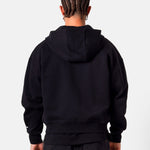 SIXTH JUNE - Heavy Cotton Zip Up Hoodie - Black - Headz Up 