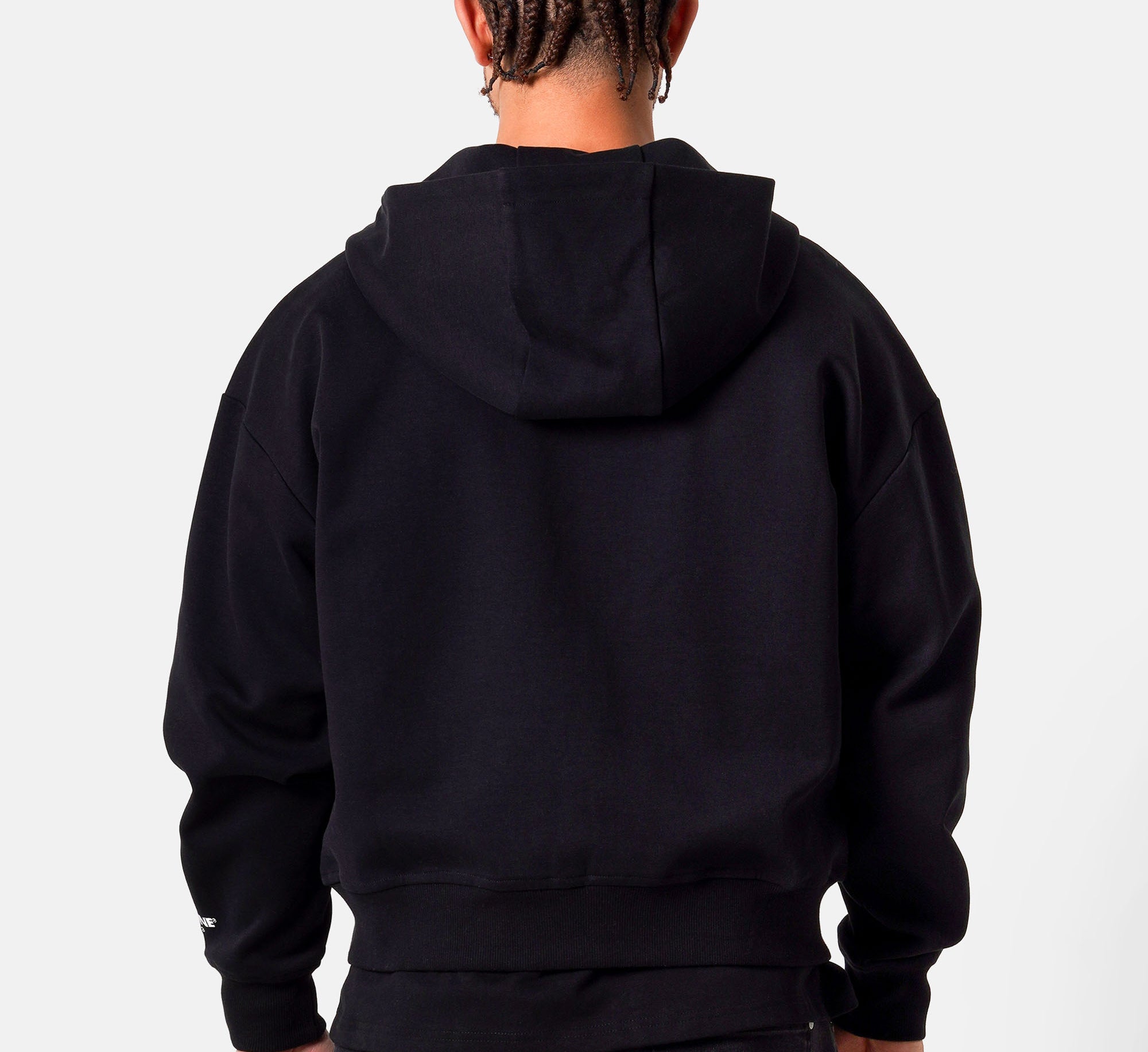 SIXTH JUNE - Heavy Cotton Zip Up Hoodie - Black - Headz Up 