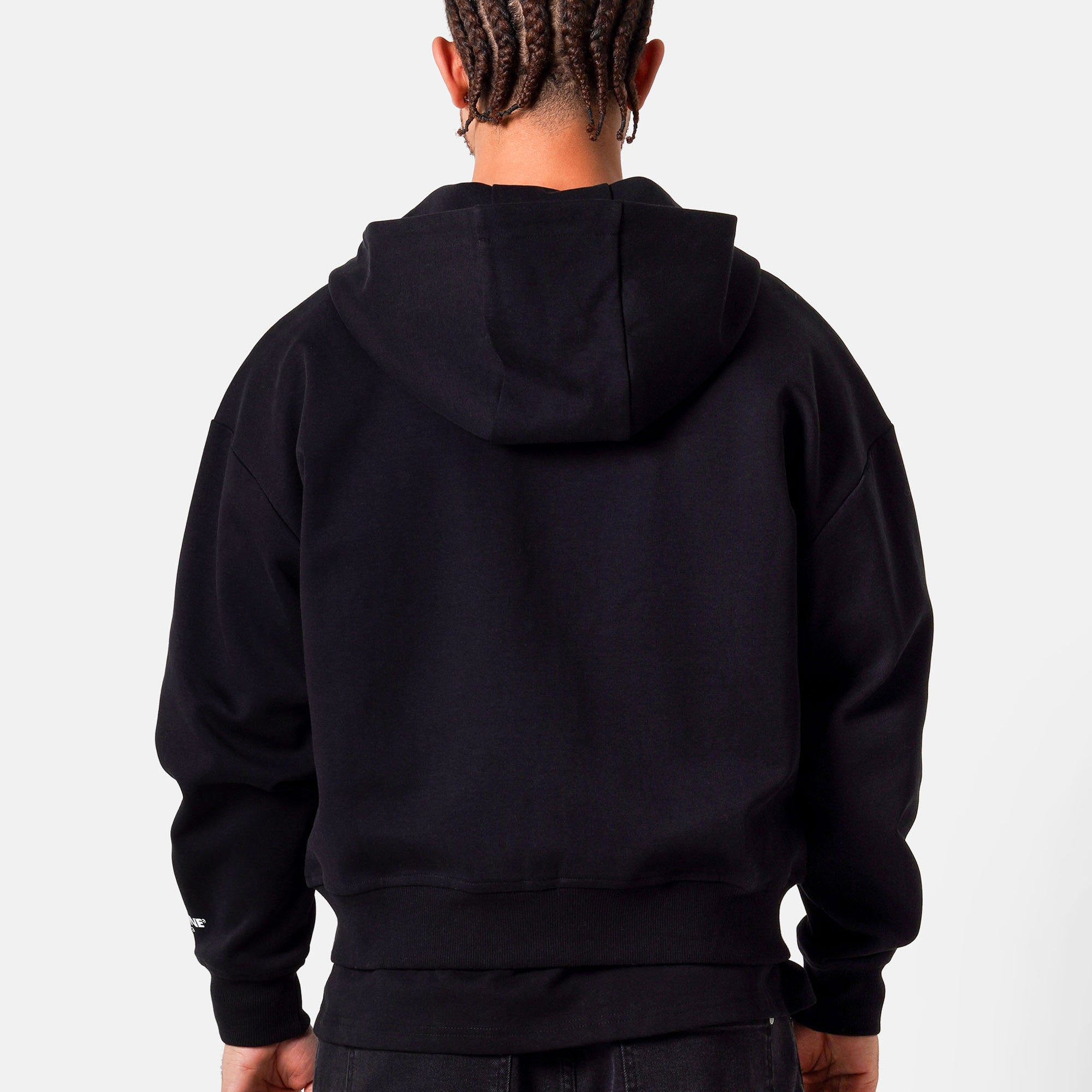 SIXTH JUNE - Heavy Cotton Zip Up Hoodie - Black - Headz Up 