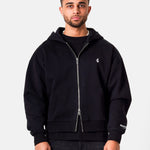 SIXTH JUNE - Heavy Cotton Zip Up Hoodie - Black - Headz Up 