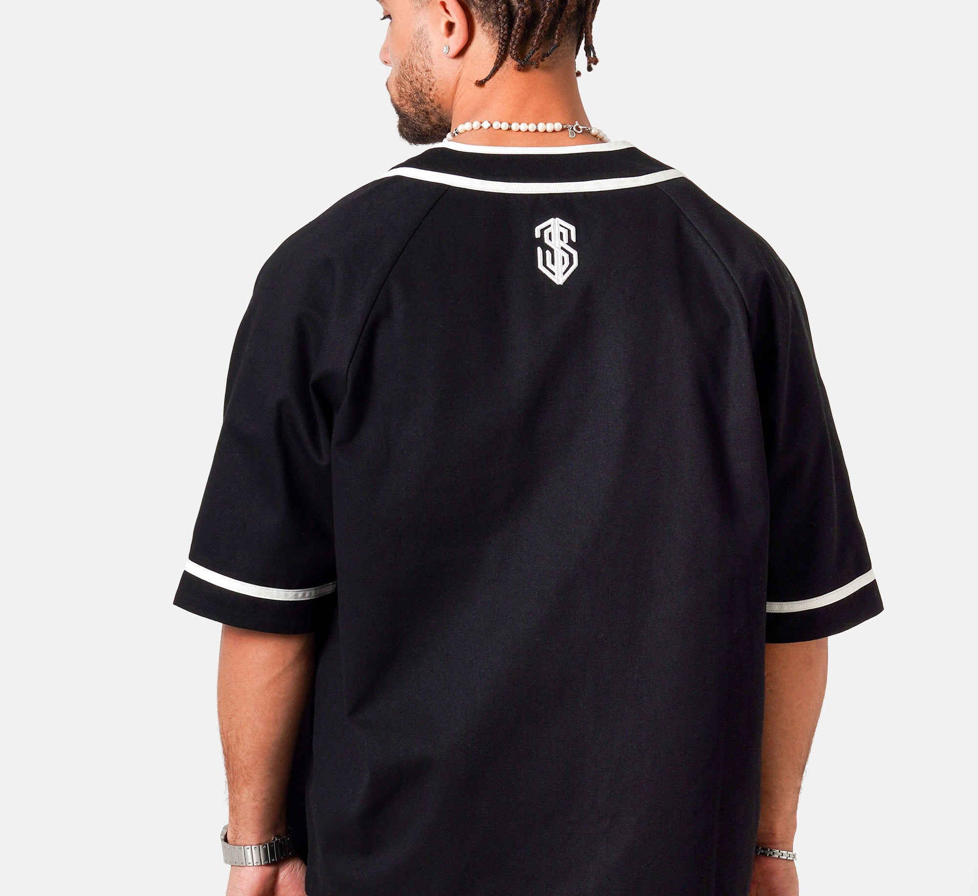 SIXTH JUNE - Baseball Serge SS Shirt - Black - Headz Up 