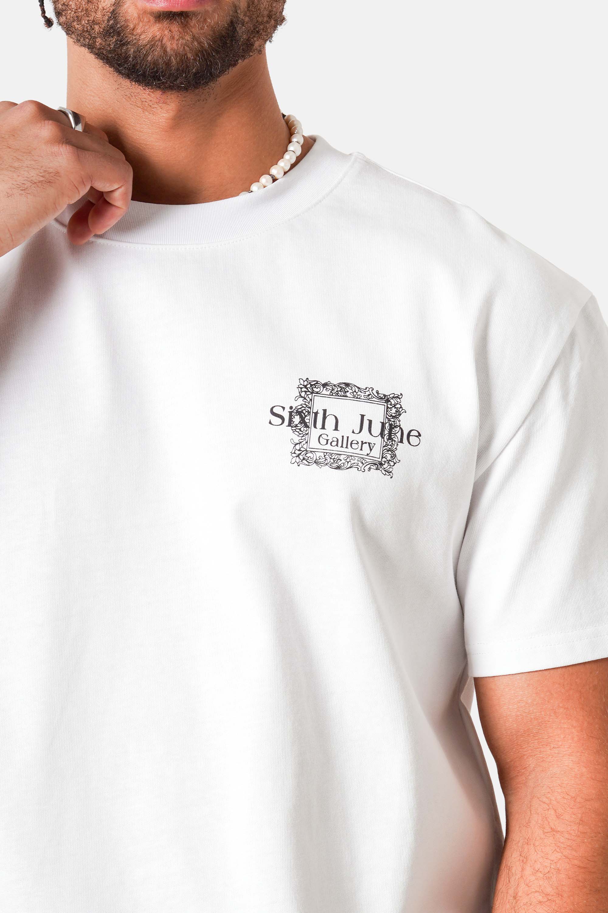 SIXTH JUNE - Louvre printed SS T-shirt - White - Headz Up 