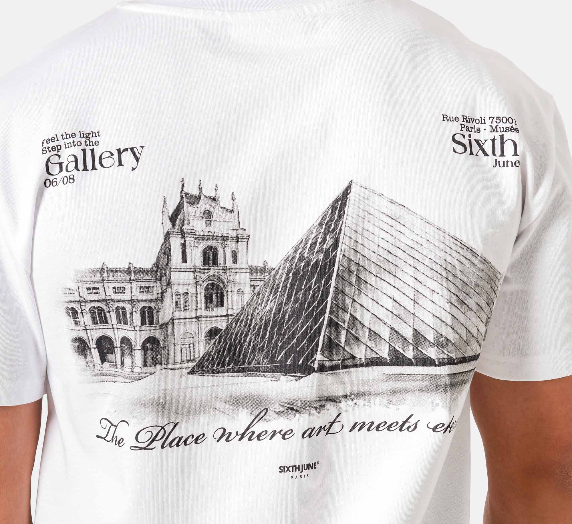 SIXTH JUNE - Louvre printed SS T-shirt - White - Headz Up 
