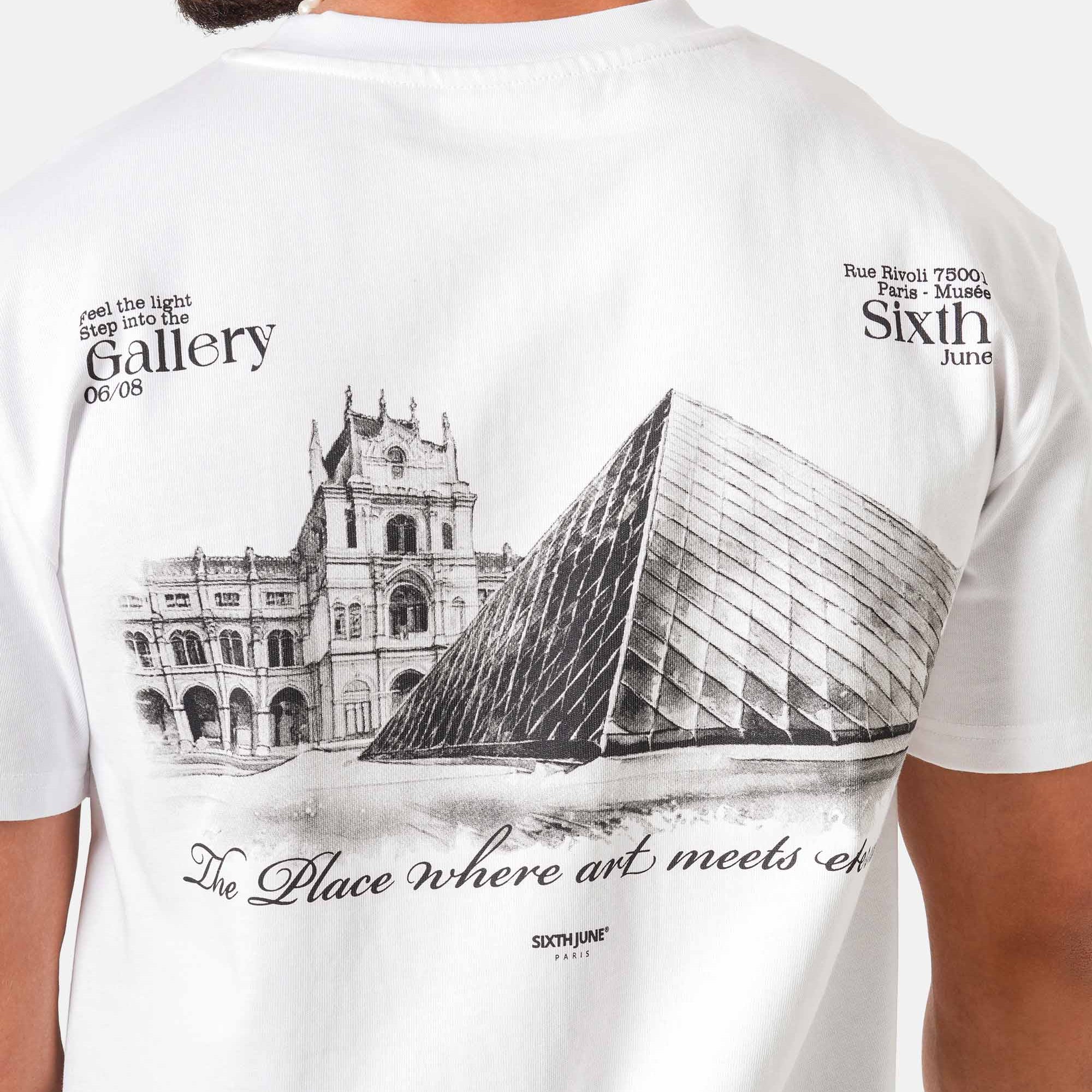 SIXTH JUNE - Louvre printed SS T-shirt - White - Headz Up 