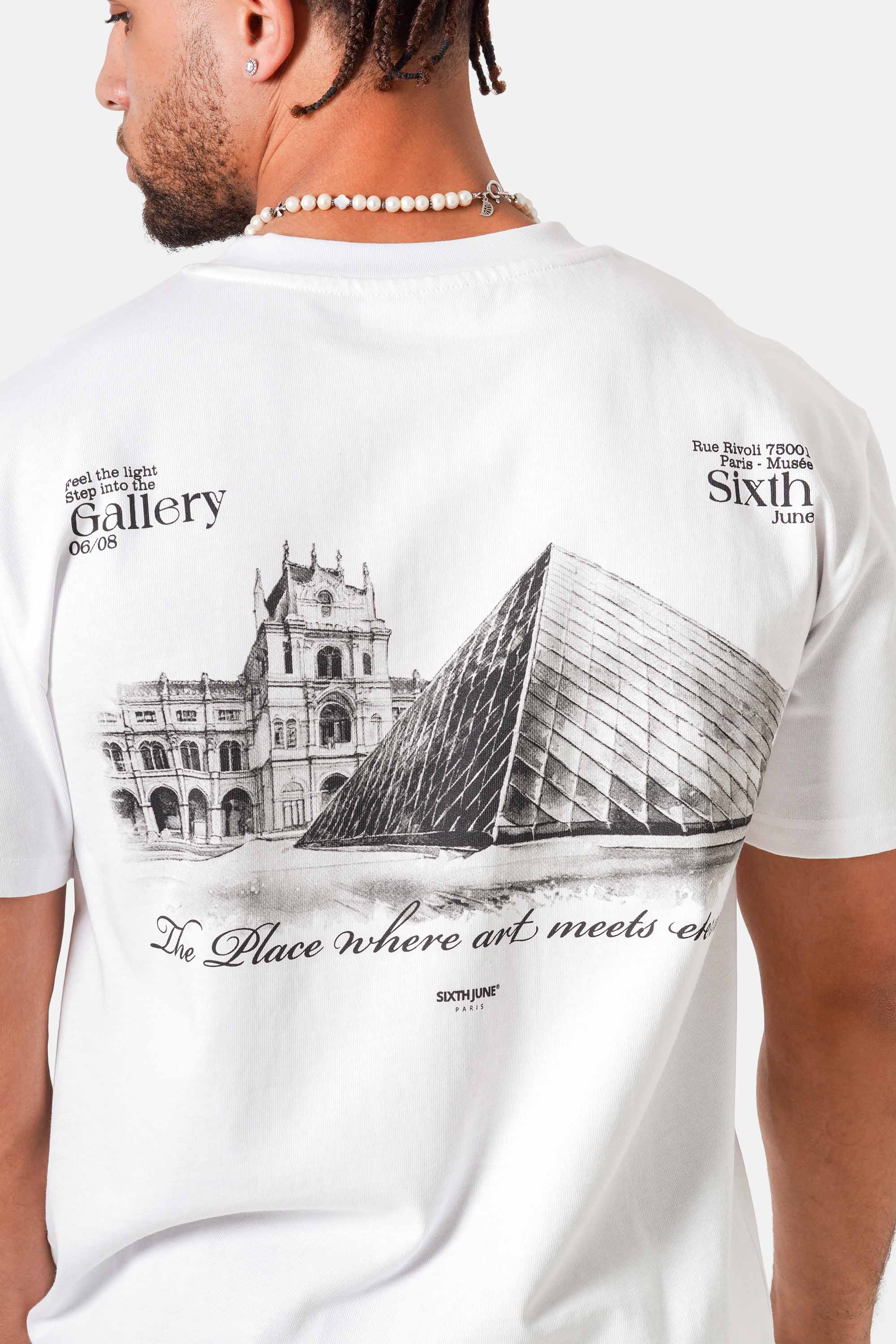 SIXTH JUNE - Louvre printed SS T-shirt - White - Headz Up 
