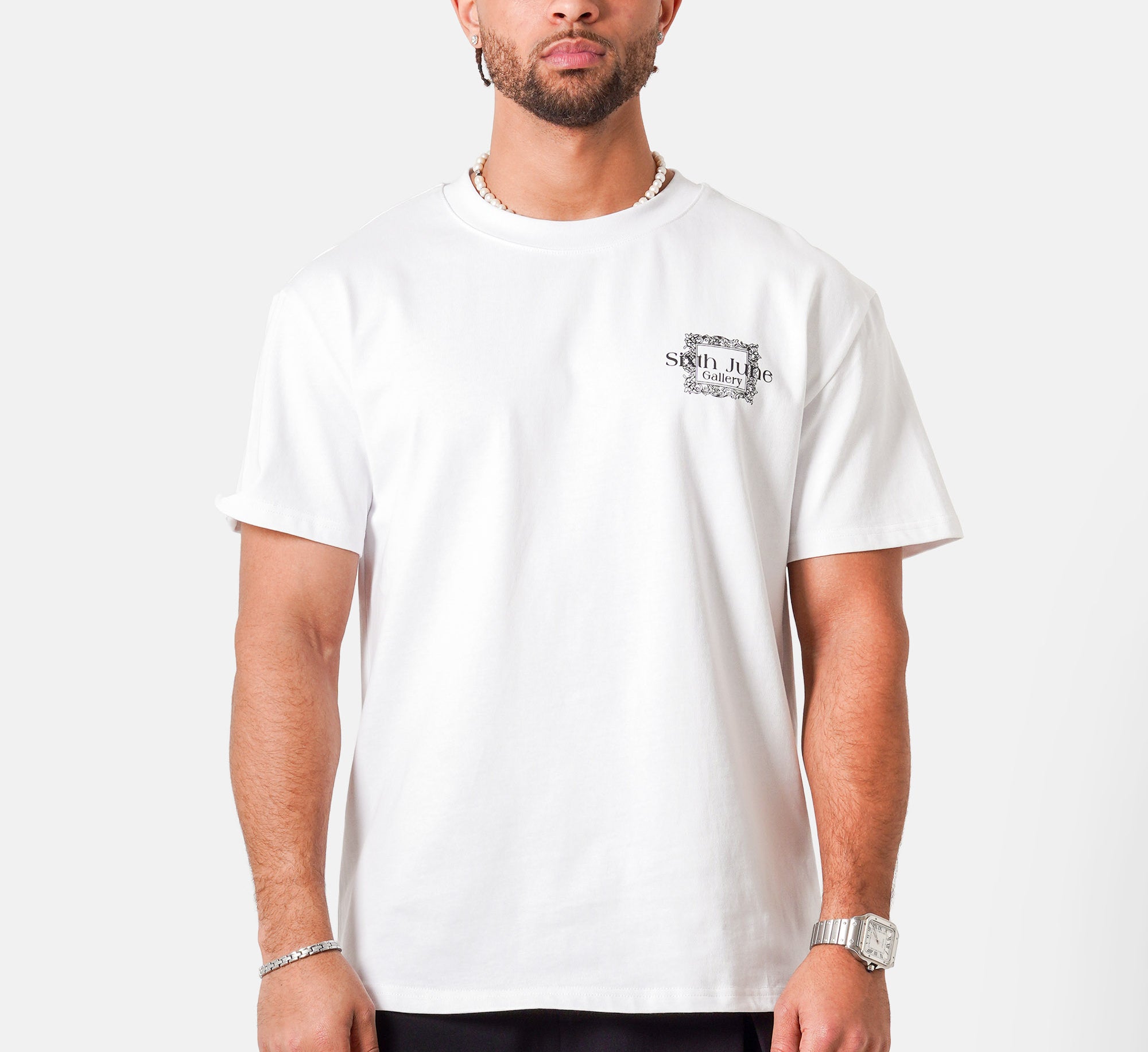 SIXTH JUNE - Louvre printed SS T-shirt - White - Headz Up 