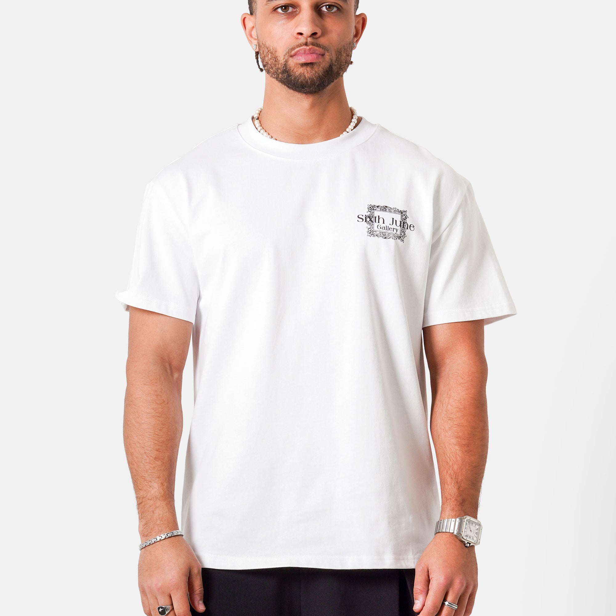 SIXTH JUNE - Louvre printed SS T-shirt - White - Headz Up 